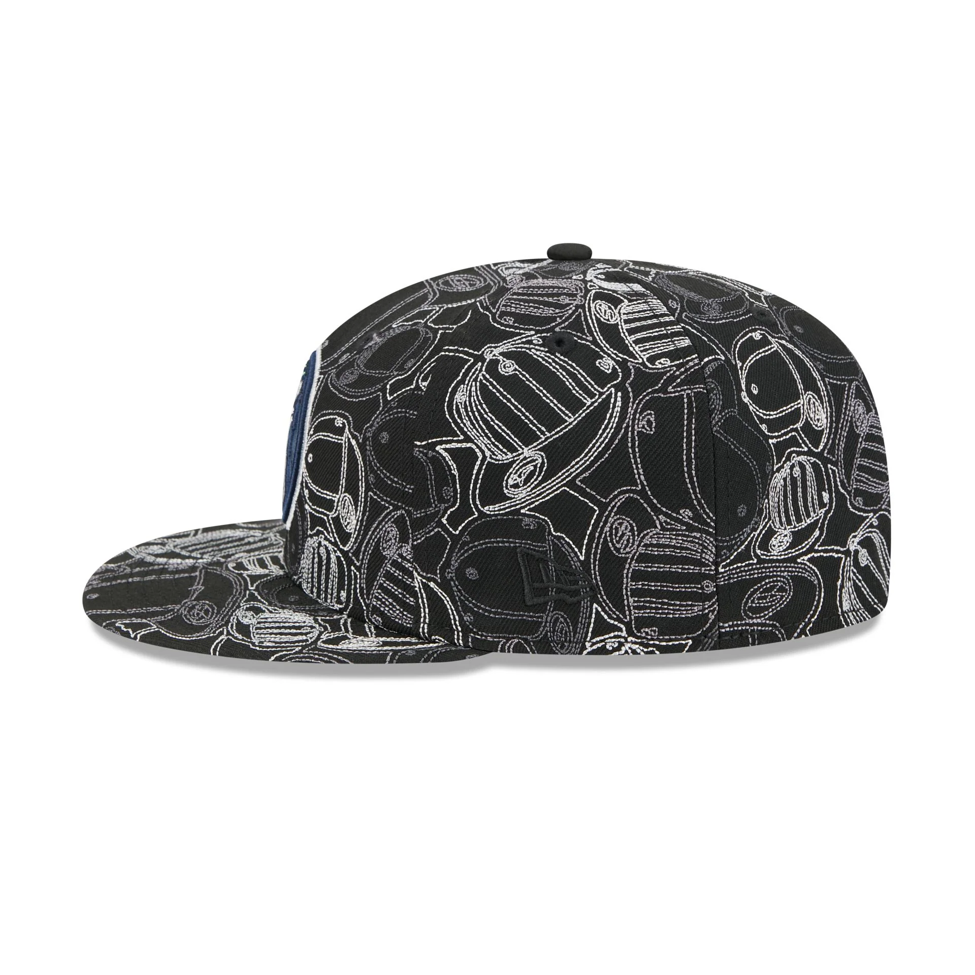 Minnesota Timberwolves Cap Scramble 59FIFTY Fitted Hat - Image 4