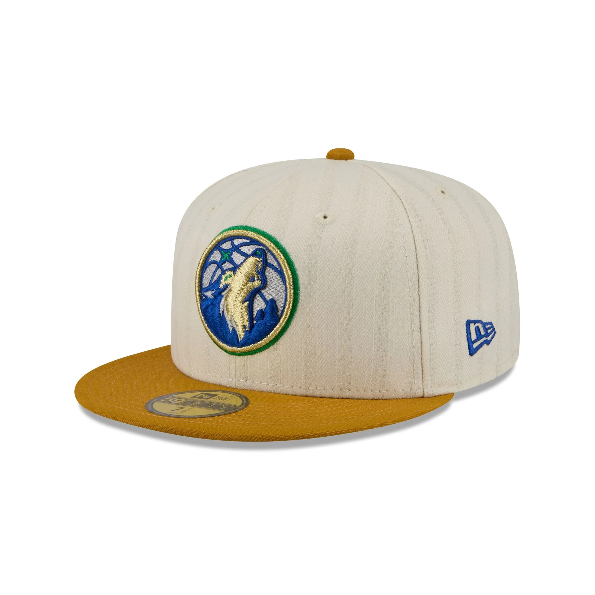 Minnesota Timberwolves Chrome Herringbone 59FIFTY Fitted Hat - Image 3