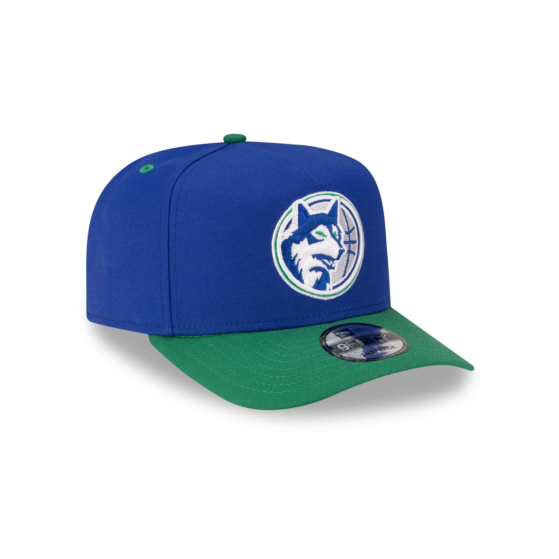 Minnesota Timberwolves Hardwood Classics 80s Two Tone 9FIFTY A-Frame Snapback Hat - Image 3