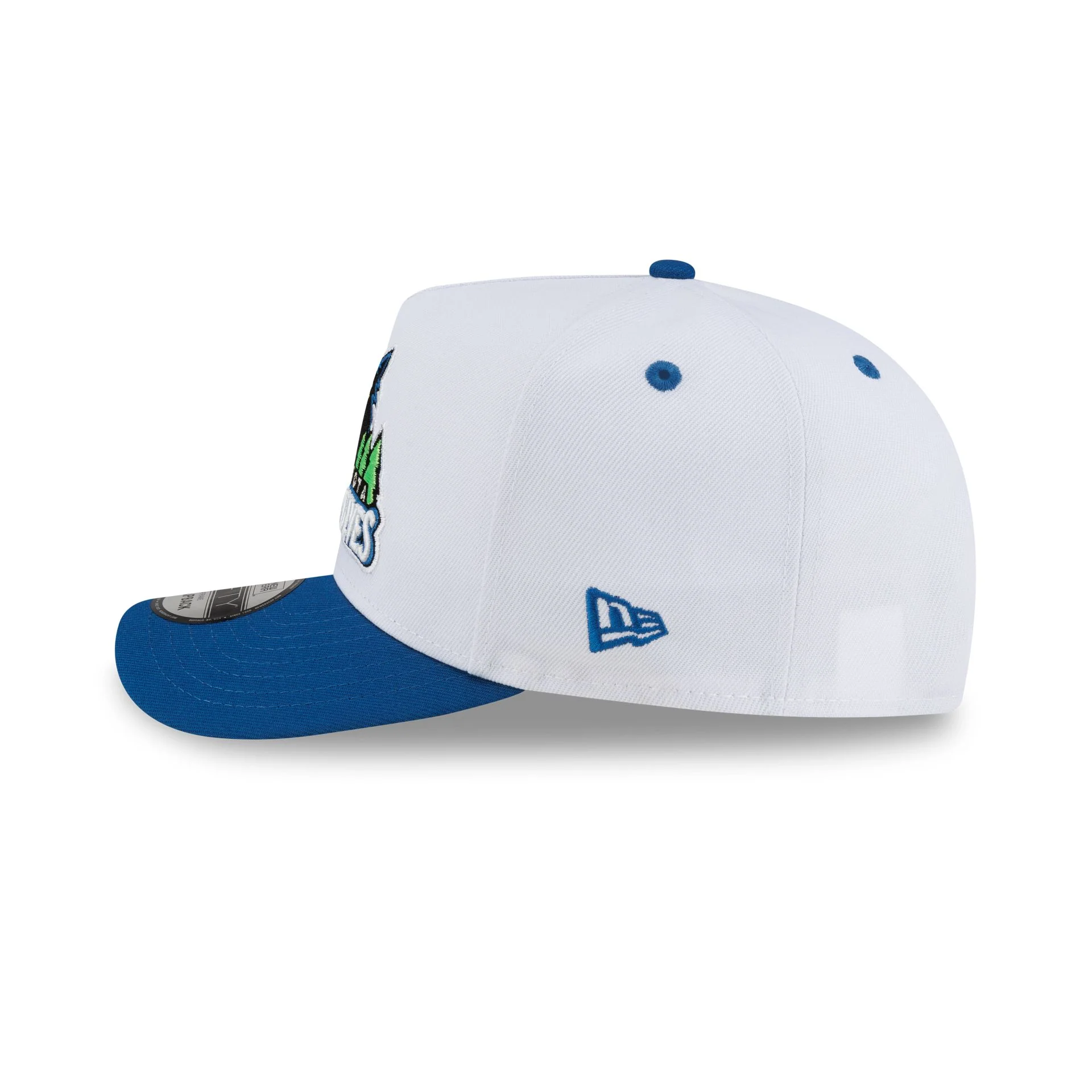 Minnesota Timberwolves Hardwood Classics 90s Panel 9FIFTY A-Frame Snapback Hat - Image 4