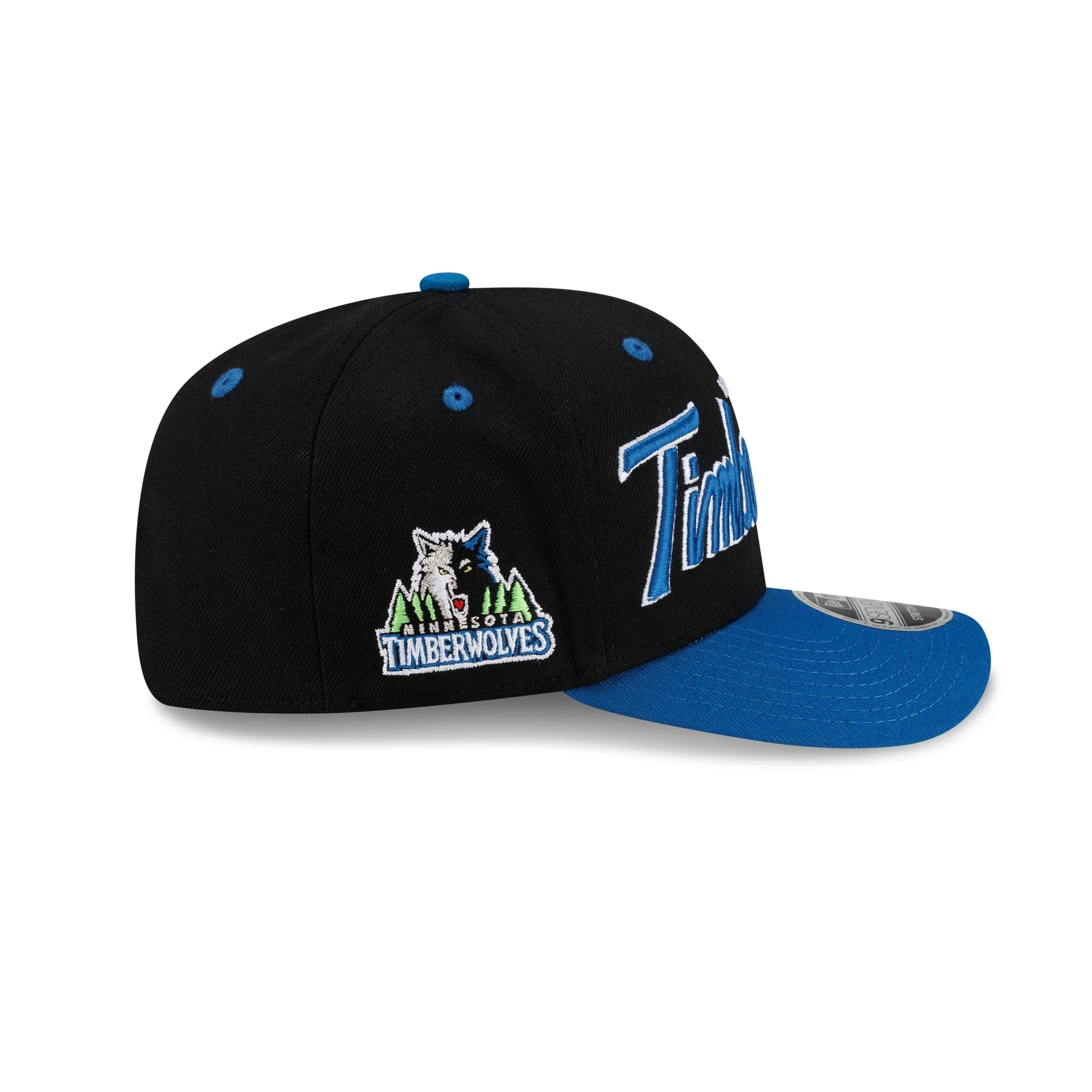 Minnesota Timberwolves Hardwood Classics 90s Script 9SEVENTY Stretch-Snap Hat - Image 4