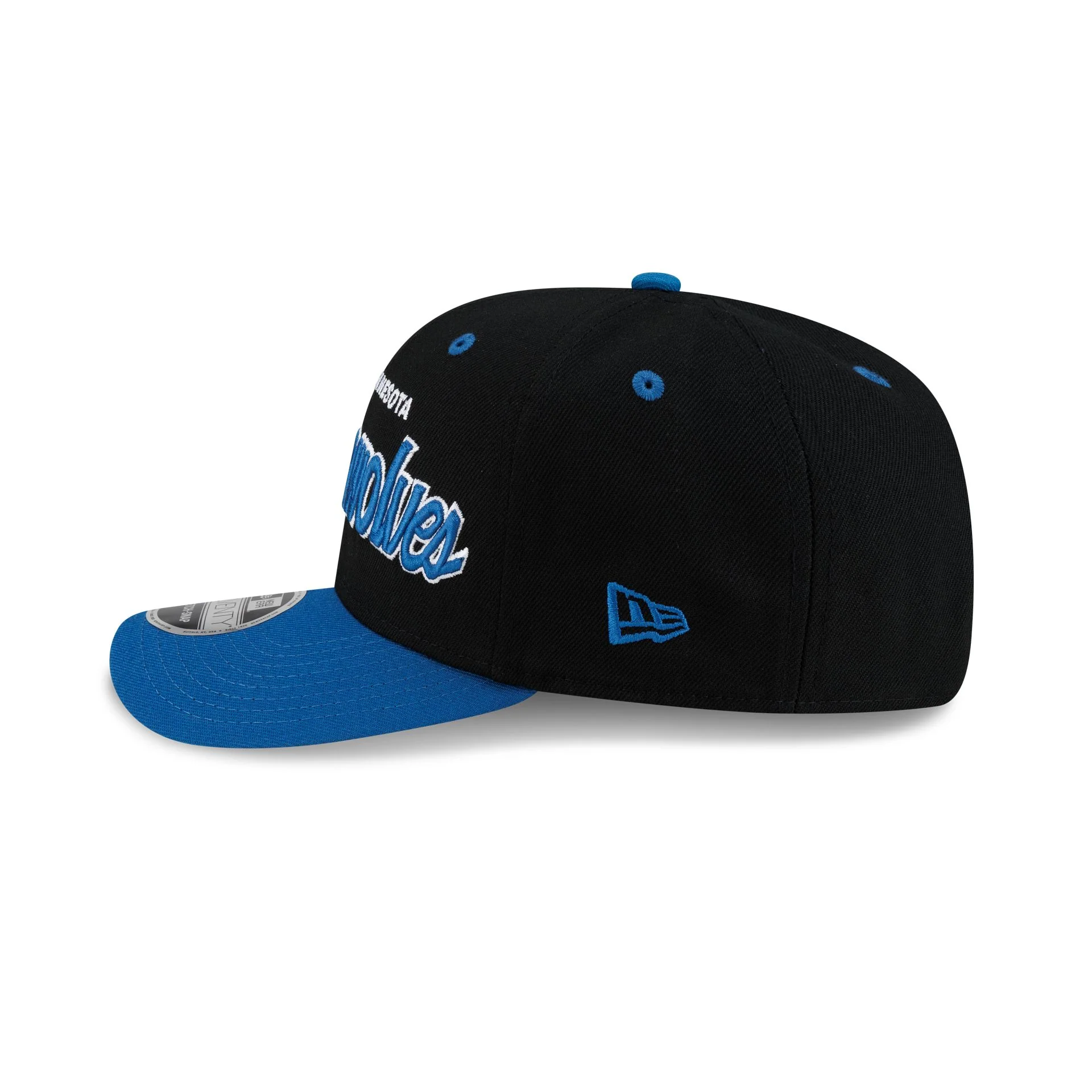 Minnesota Timberwolves Hardwood Classics 90s Script 9SEVENTY Stretch-Snap Hat - Image 5