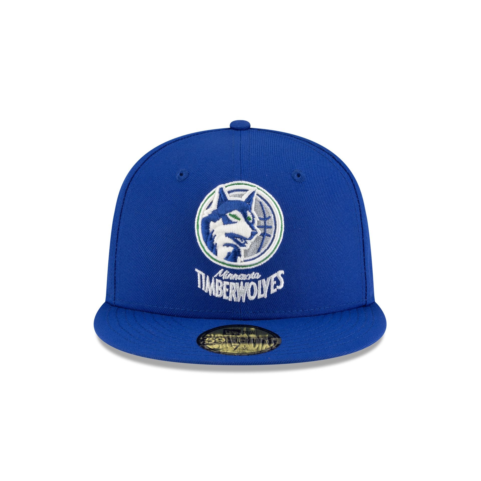 Minnesota Timberwolves 1989-1995 Hardwood Classics Blue 59FIFTY Fitted Hat - Image 2