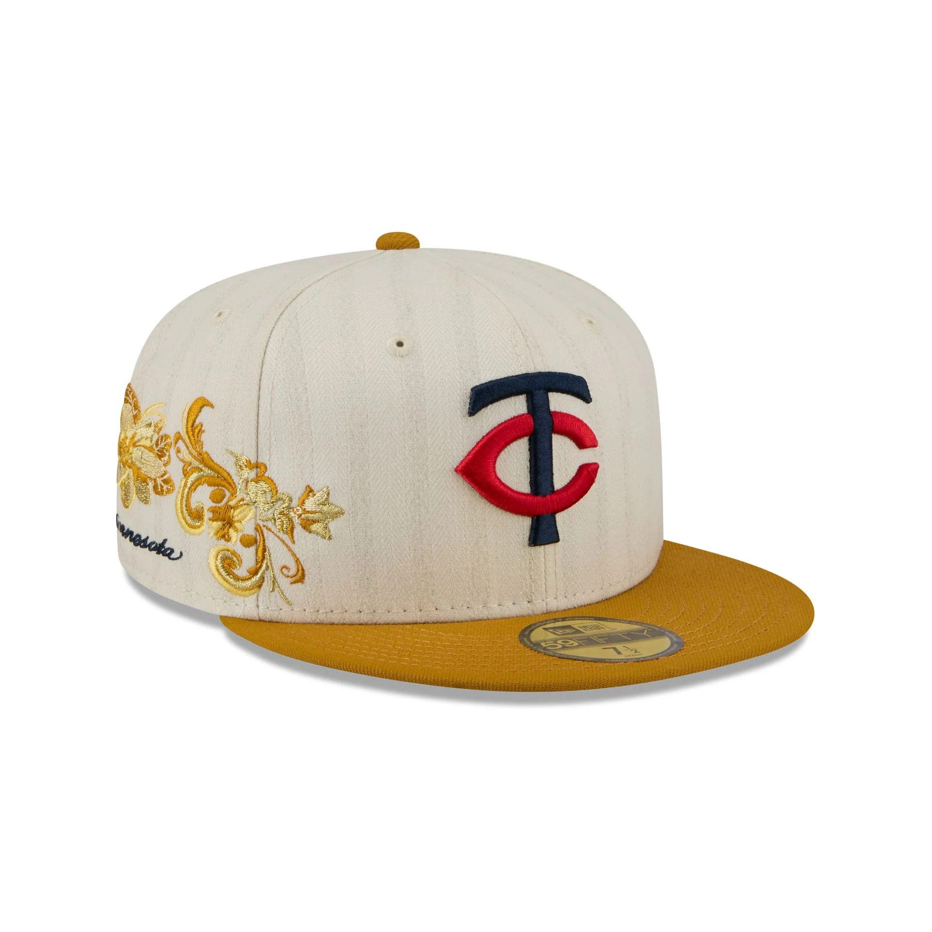 Minnesota Twins Chrome Herringbone 59FIFTY Fitted Hat