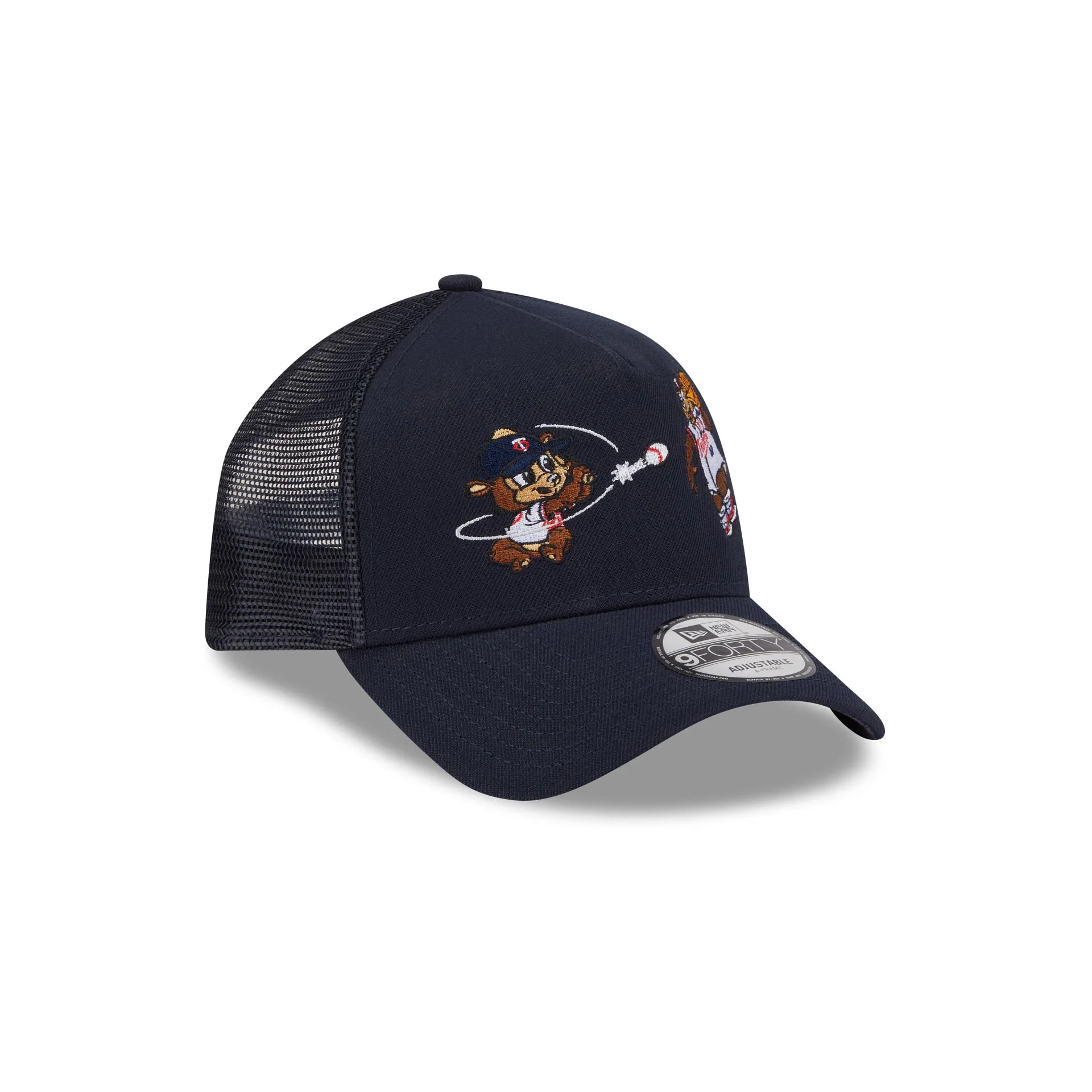 Minnesota Twins Generation Mascots 9FORTY A-Frame Trucker Hat - Image 3