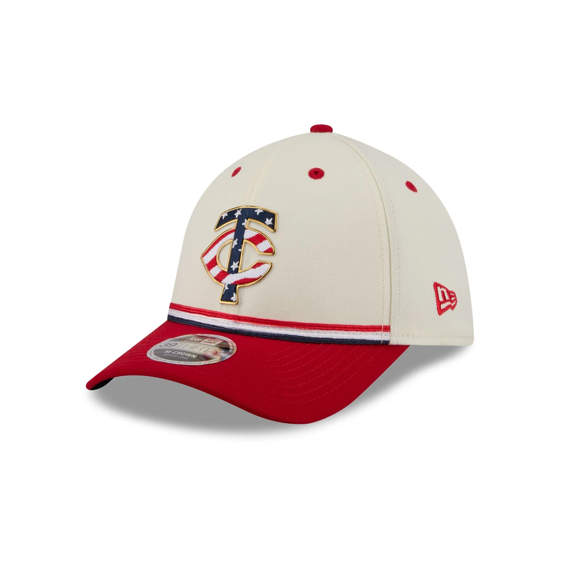 Minnesota Twins Independence Day 2026 39THIRTY M-Crown Stretch Fit Hat - Image 3