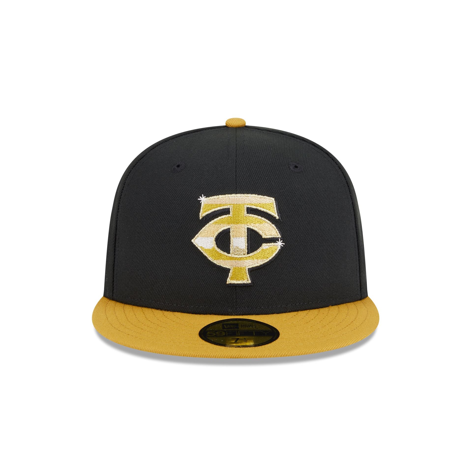 Minnesota Twins Metallic Gold Logo 59FIFTY Fitted Hat - Image 2