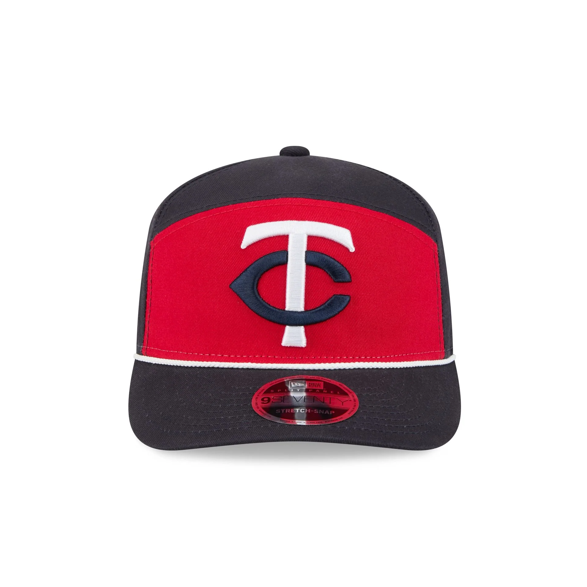 Minnesota Twins Split Panel 9SEVENTY Stretch-Snap Hat - Image 2