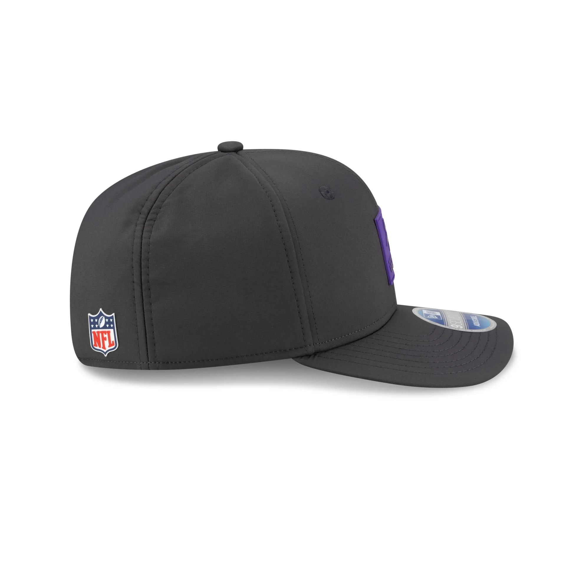 Minnesota Vikings 2025 Sideline Cold Weather Steel Clouds 9SEVENTY Stretch-Snap Hat - Image 10