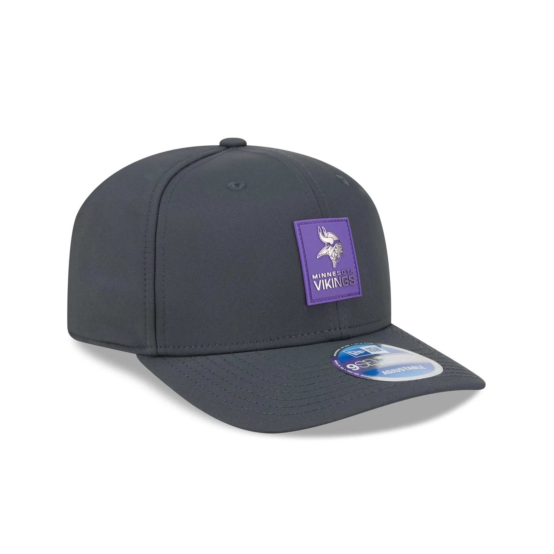 Minnesota Vikings 2025 Sideline Cold Weather Steel Clouds 9SEVENTY Stretch-Snap Hat - Image 5
