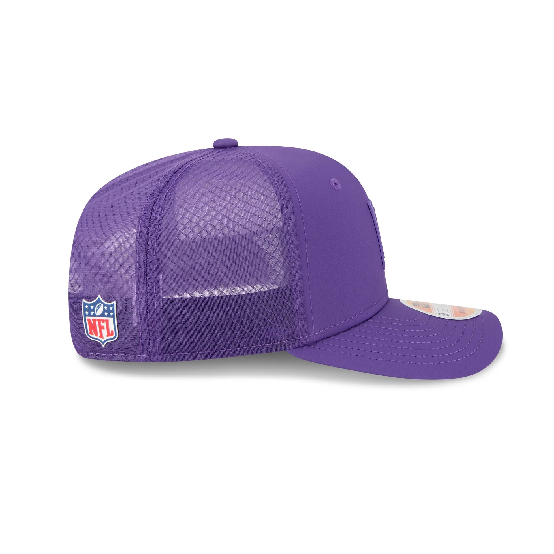 Minnesota Vikings 2025 Sideline Hot Weather 9SEVENTY Trucker Hat - Image 5