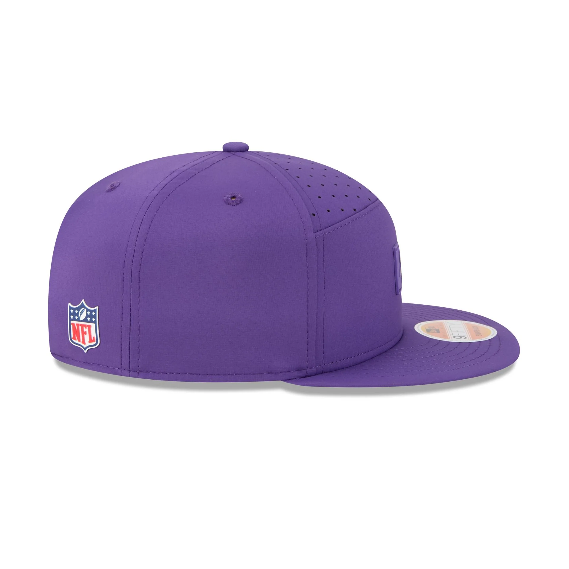Minnesota Vikings 2025 Sideline Hot Weather Split Panel 9FIFTY Snapback Hat - Image 5