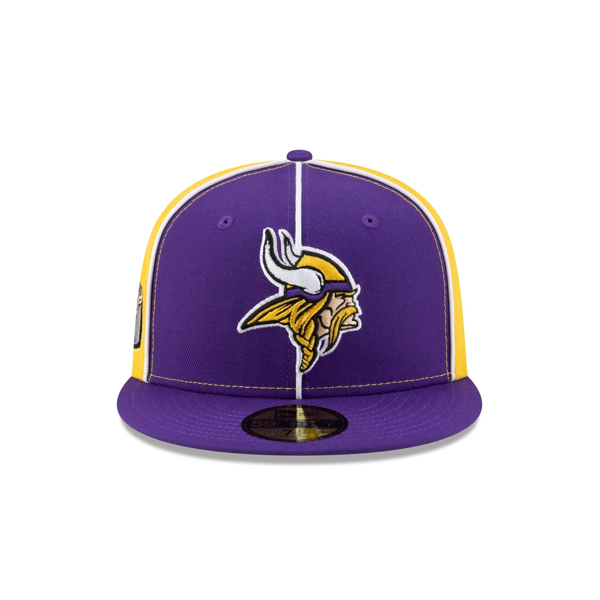 Minnesota Vikings Two-Tone Pinwheel 59FIFTY Fitted Hat - Image 2