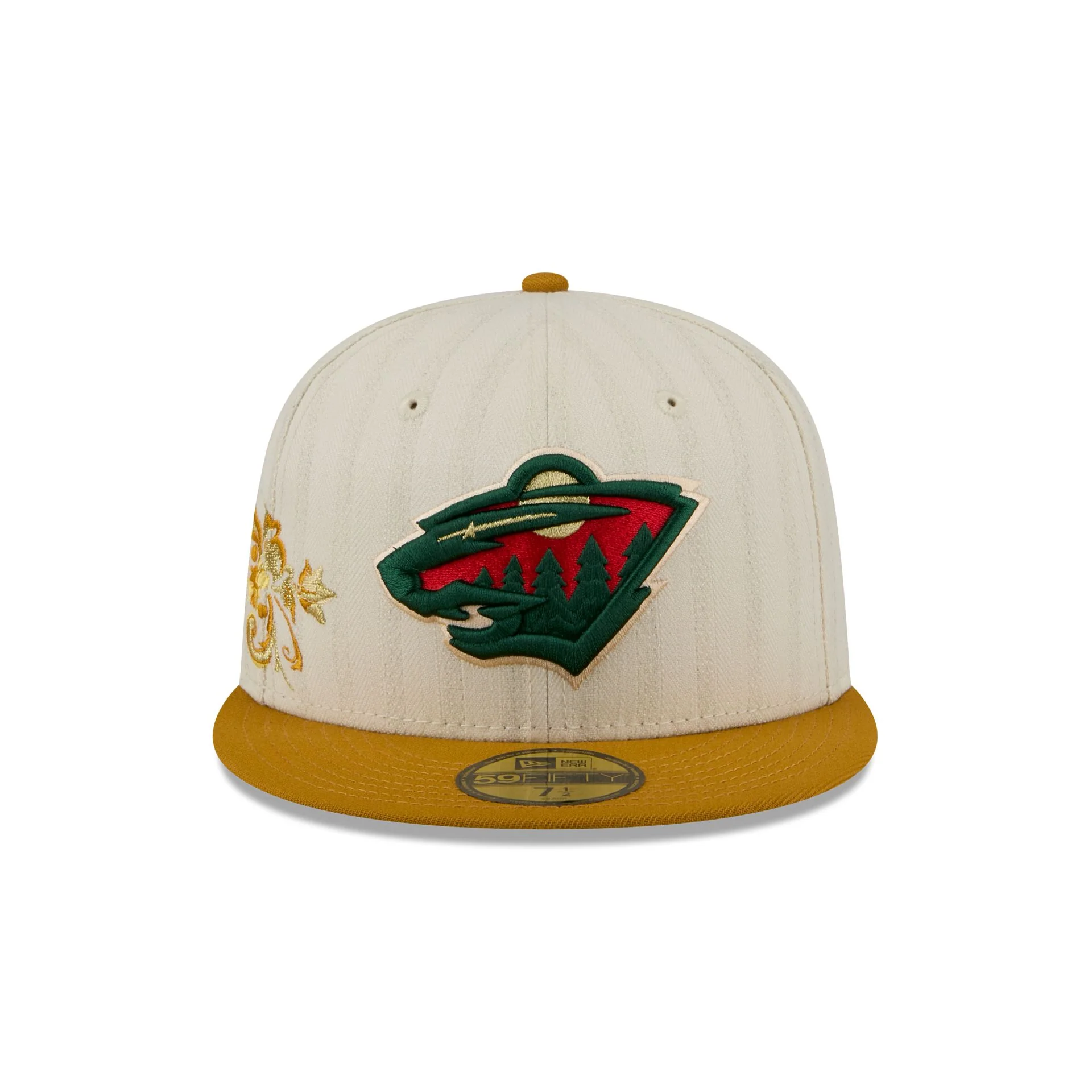 Minnesota Wild Chrome Herringbone 59FIFTY Fitted Hat - Image 2
