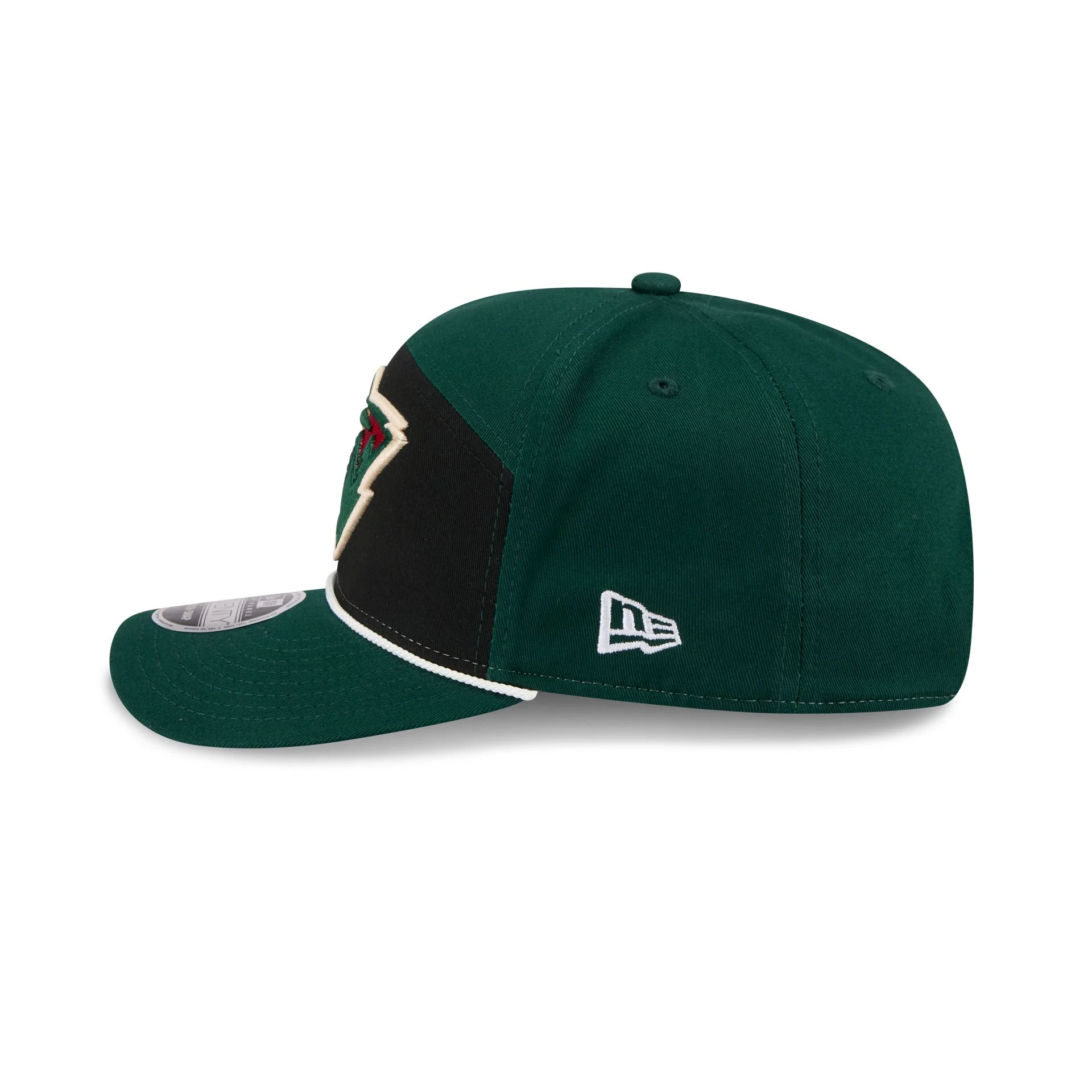 Minnesota Wild Split Panel 9SEVENTY Stretch-Snap Hat - Image 4