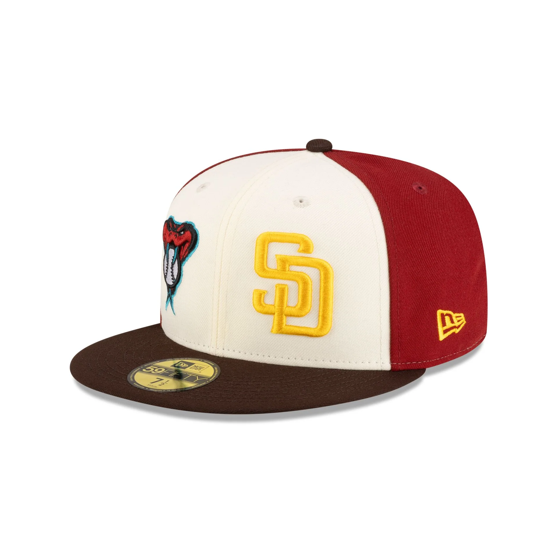 MLB 2026 MLB World Tour Mexico City Series Arizona Diamondbacks vs. San Diego Padres Three Tone 59FIFTY Fitted Hat - Image 3