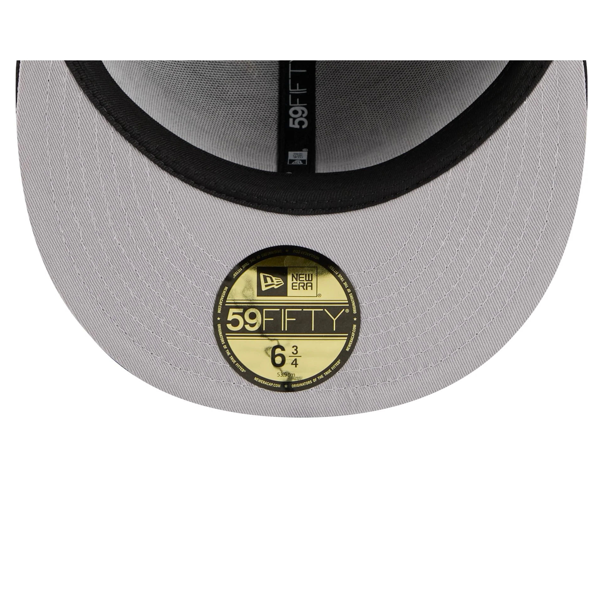 MLB All Over Logo Black 59FIFTY Fitted Hat - Image 7