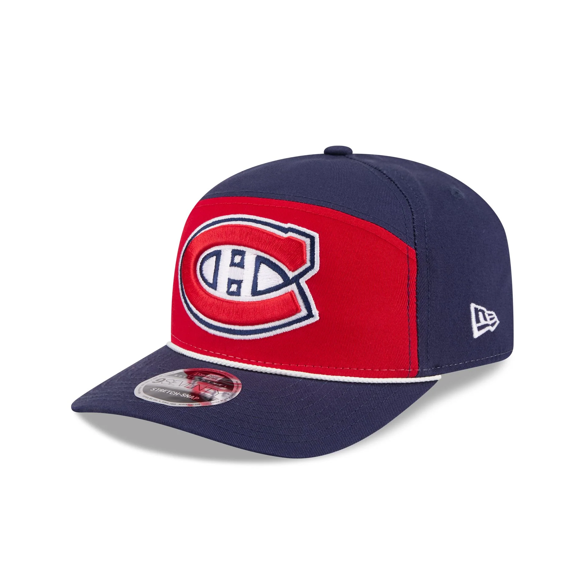 Montreal Canadiens Split Panel 9SEVENTY Stretch-Snap Hat