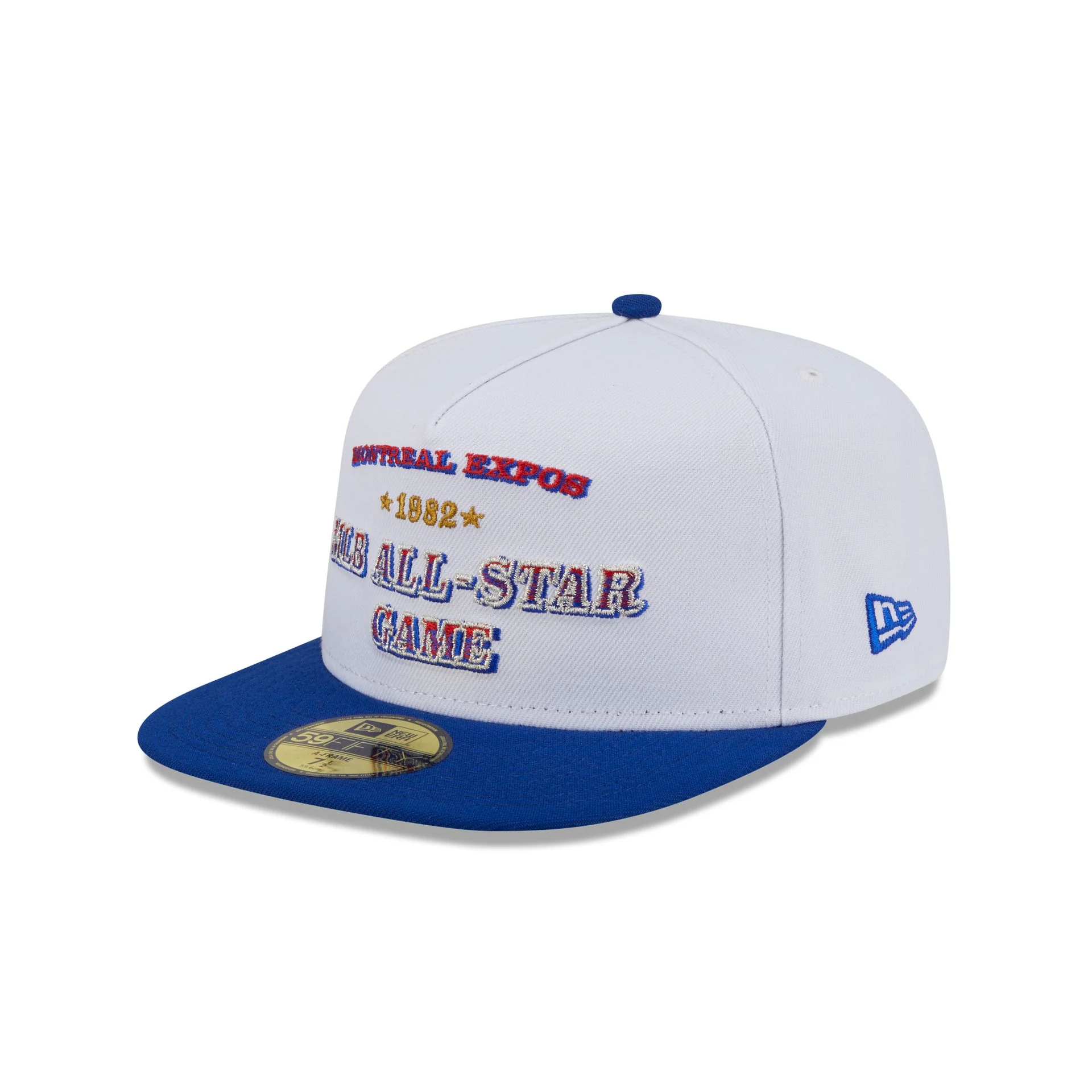 Montreal Expos Summer Derby White 59FIFTY A-Frame Fitted Hat - Image 3