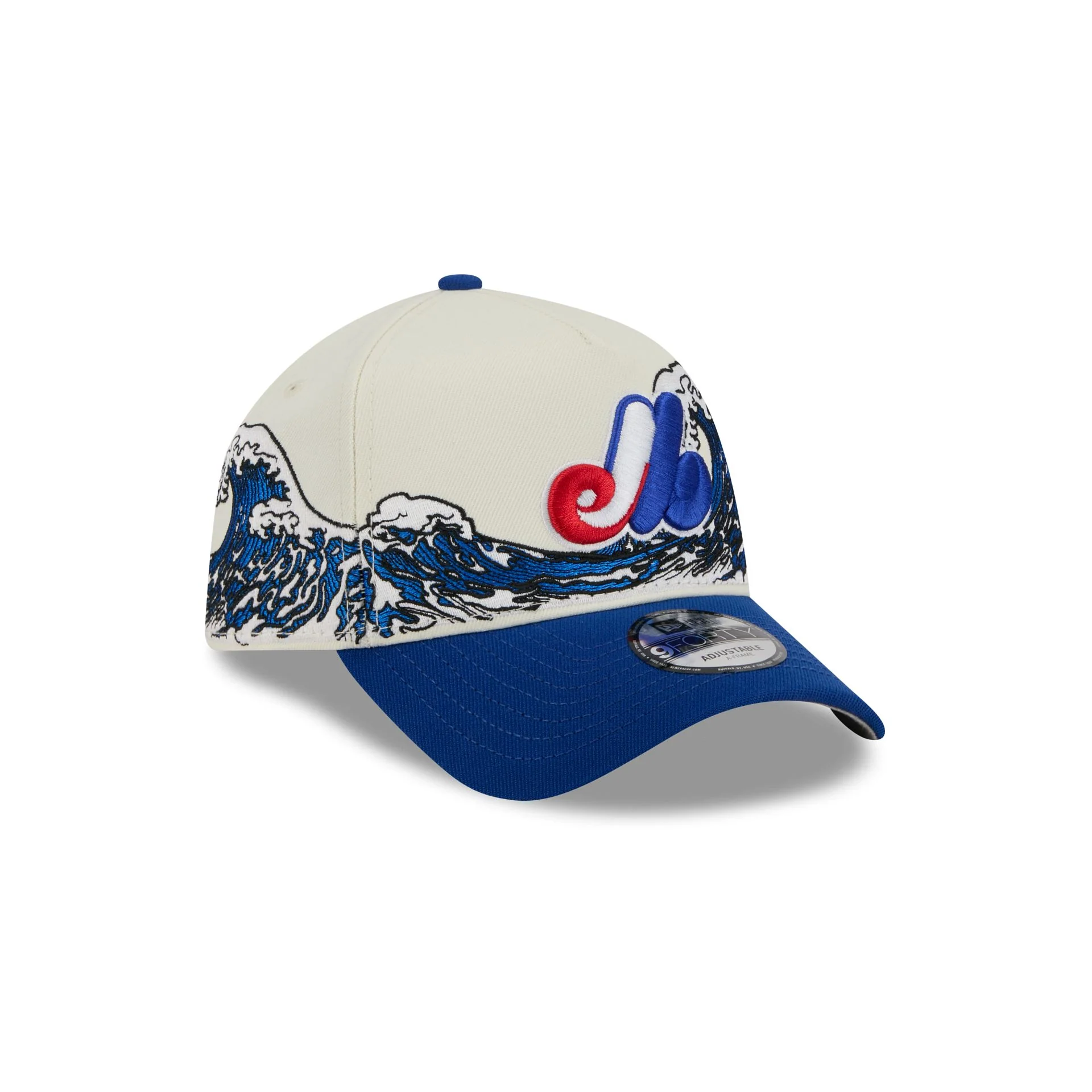 Montreal Expos Tidal Flow 9FORTY A-Frame Snapback Hat - Image 3
