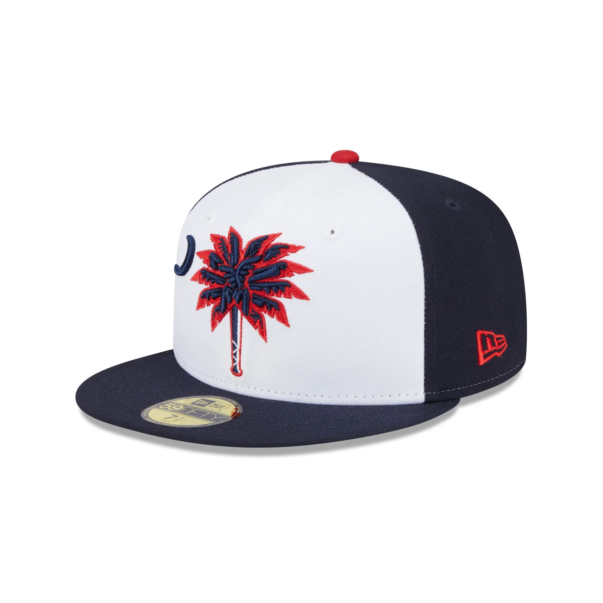 Myrtle Beach Pelicans Theme Night Navy Sidepatch 59FIFTY Fitted Hat - Image 3