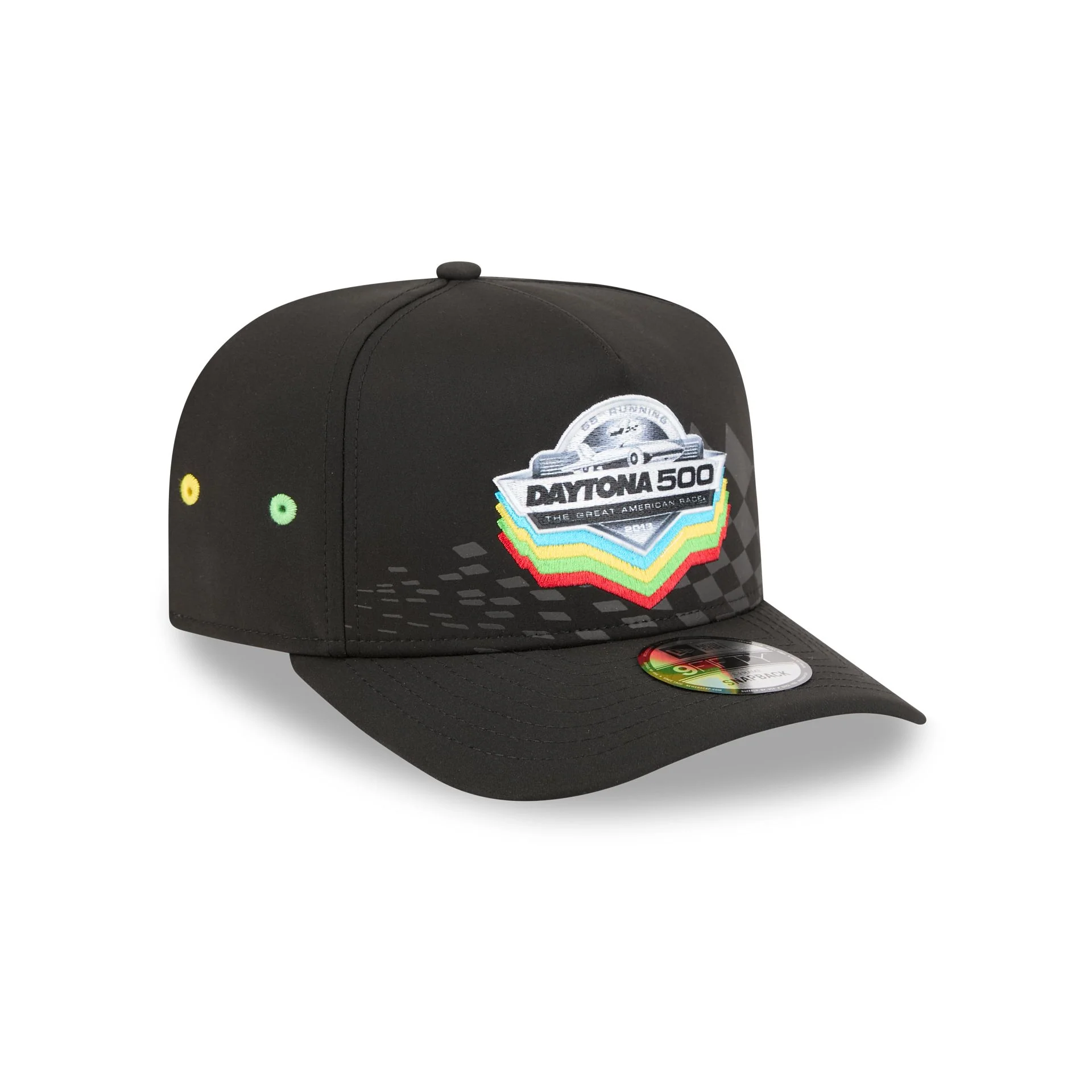 NASCAR DAYTONA 500 Black 9FIFTY A-Frame Snapback Hat - Image 3