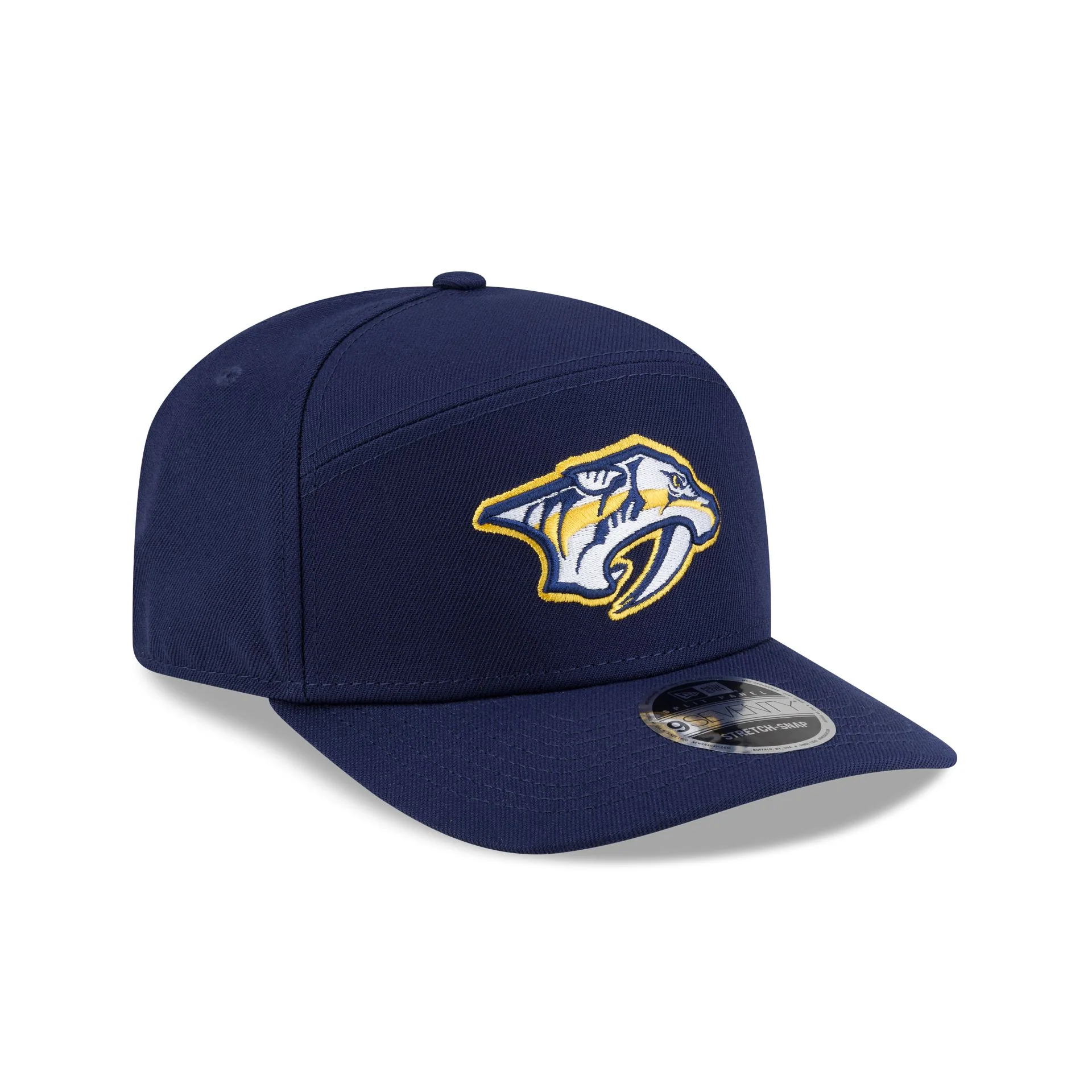 Nashville Predators Poly Split Panel 9SEVENTY Stretch-Snap Hat - Image 3