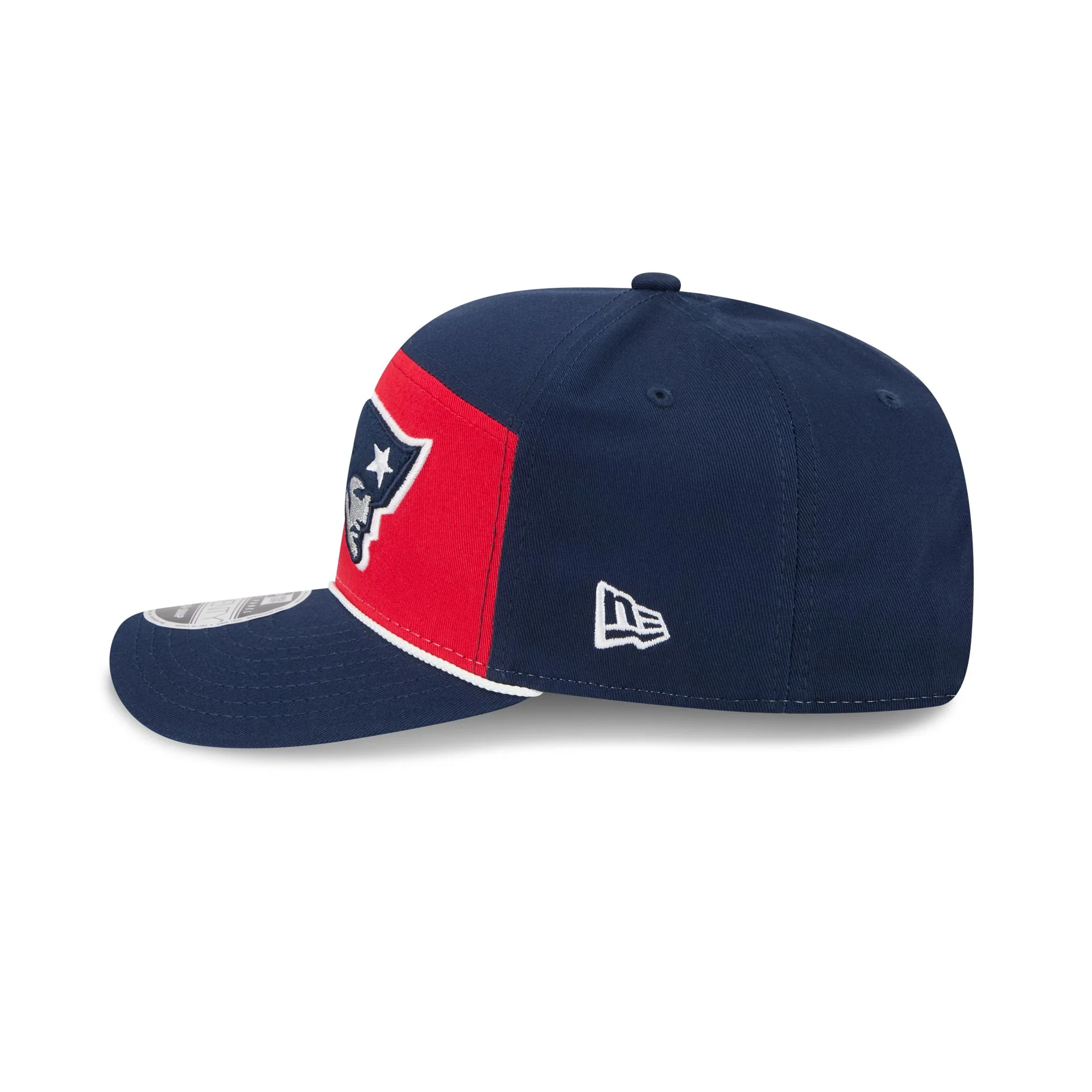 New England Patriots Split Panel 9SEVENTY Stretch-Snap Hat - Image 4