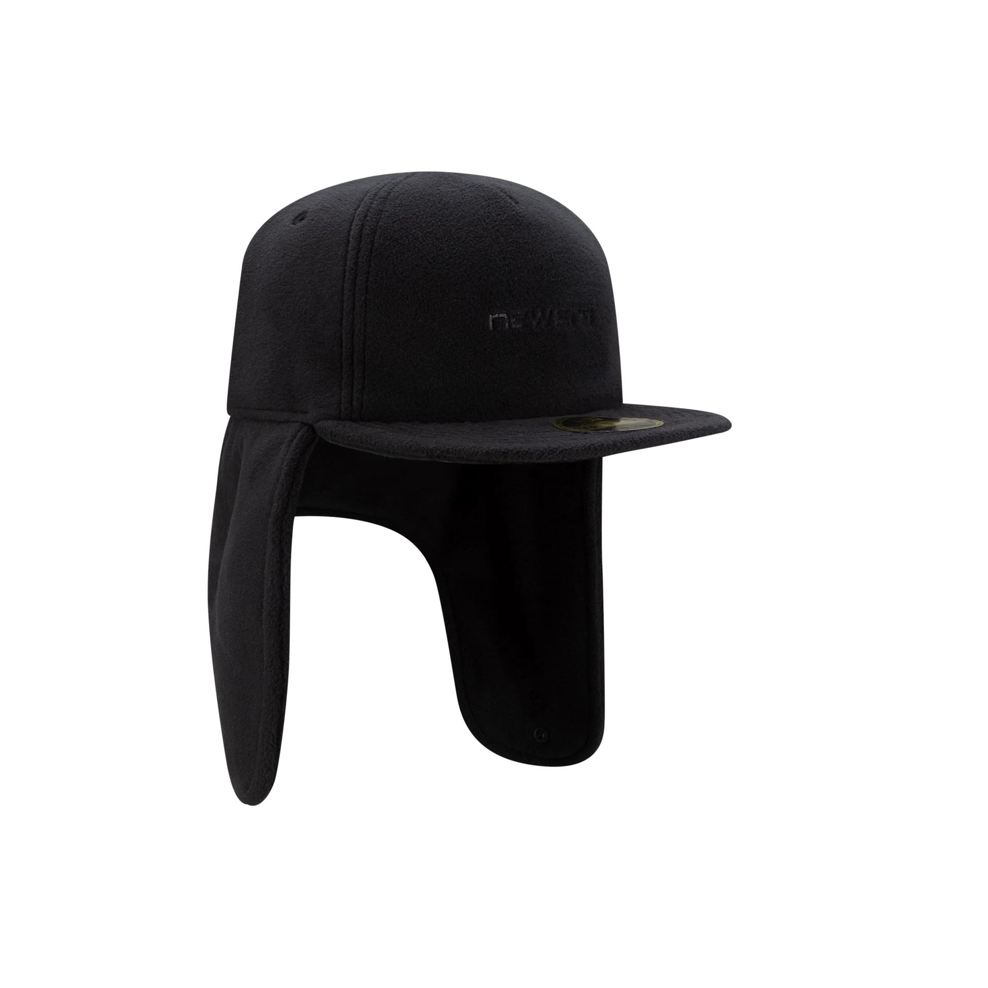 New Era Branded Black Polartec Dog Ear Retro Crown 59FIFTY Fitted Hat - Image 3