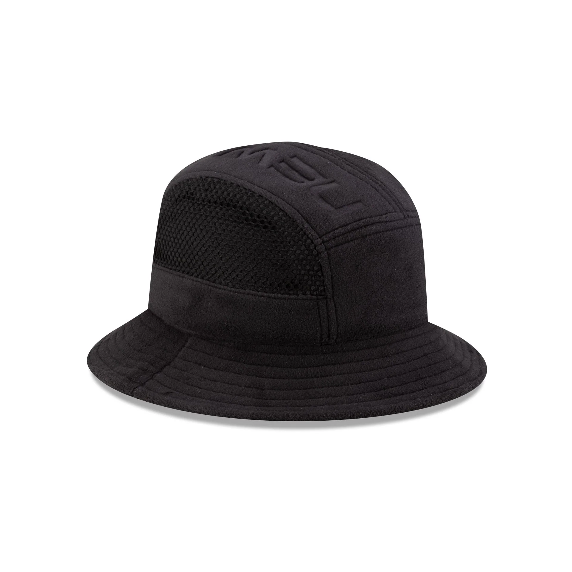 New Era Branded Black Polartec Explorer Bucket Hat - Image 5