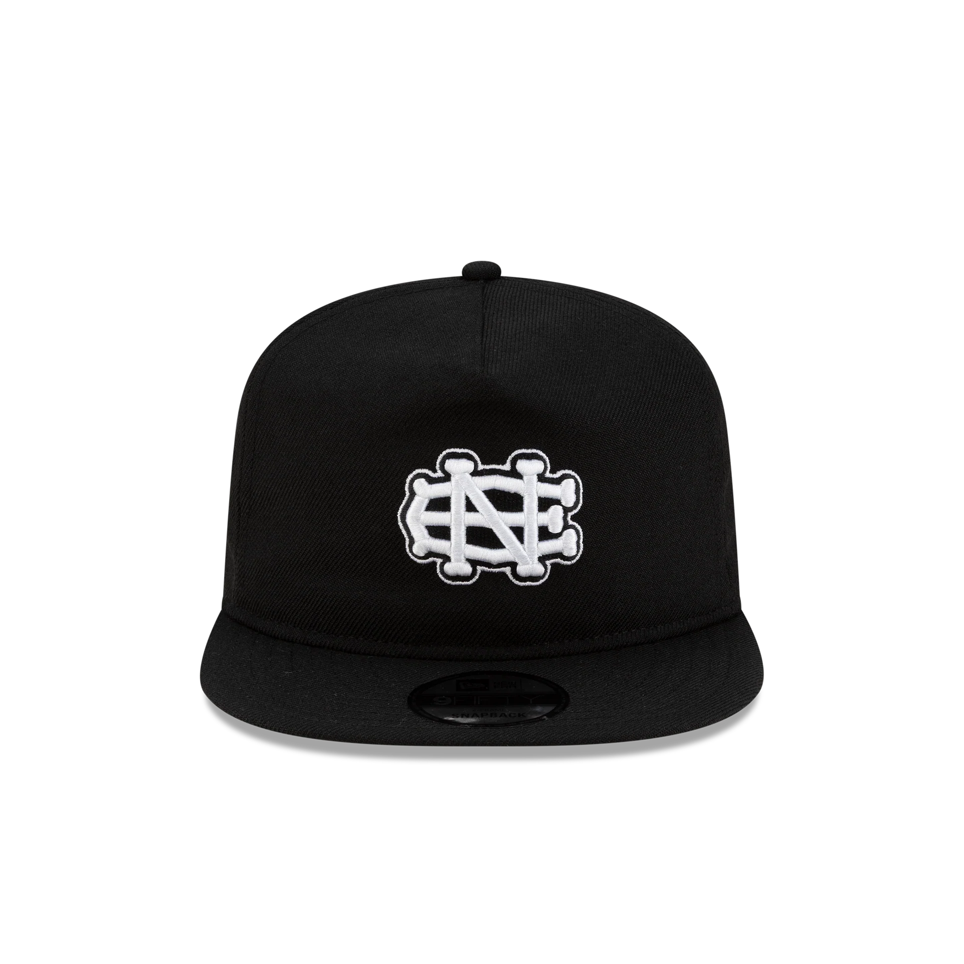 New Era Branded Black Skeletal 9FIFTY A-Frame Snapback Hat - Image 2