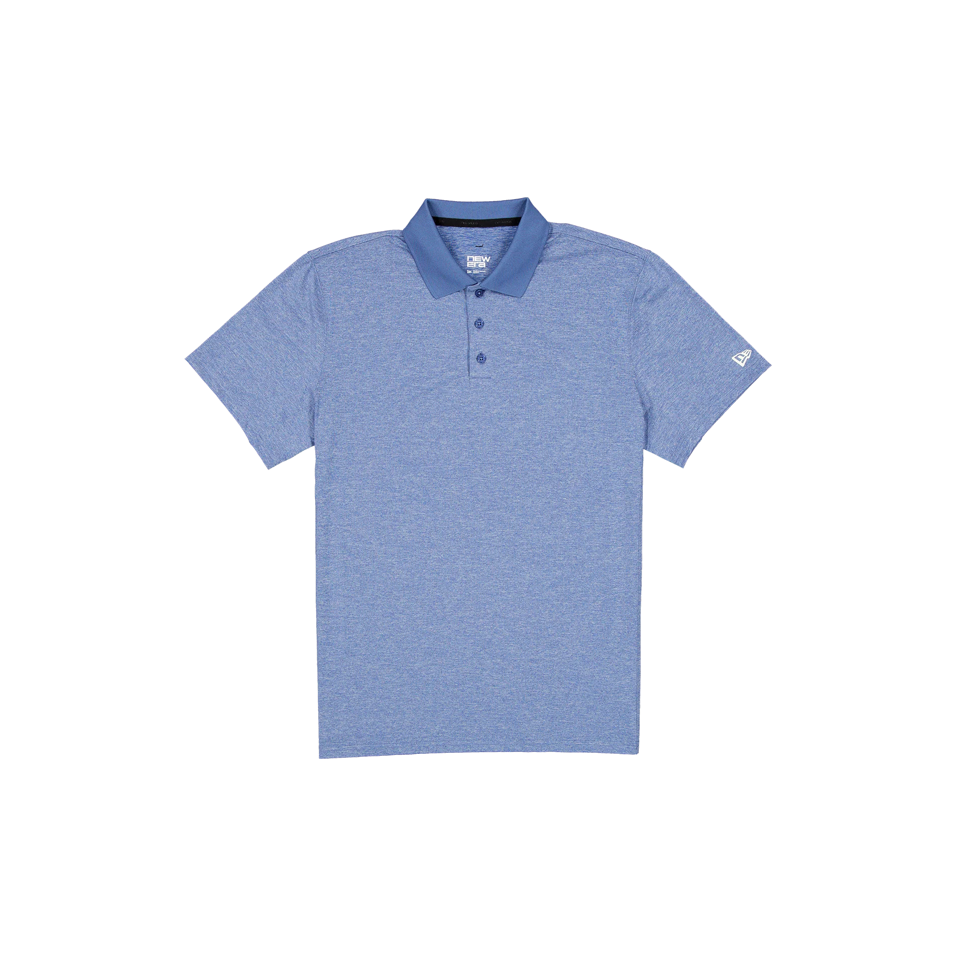 New Era Branded Golf Heather Indigo Blue Polo