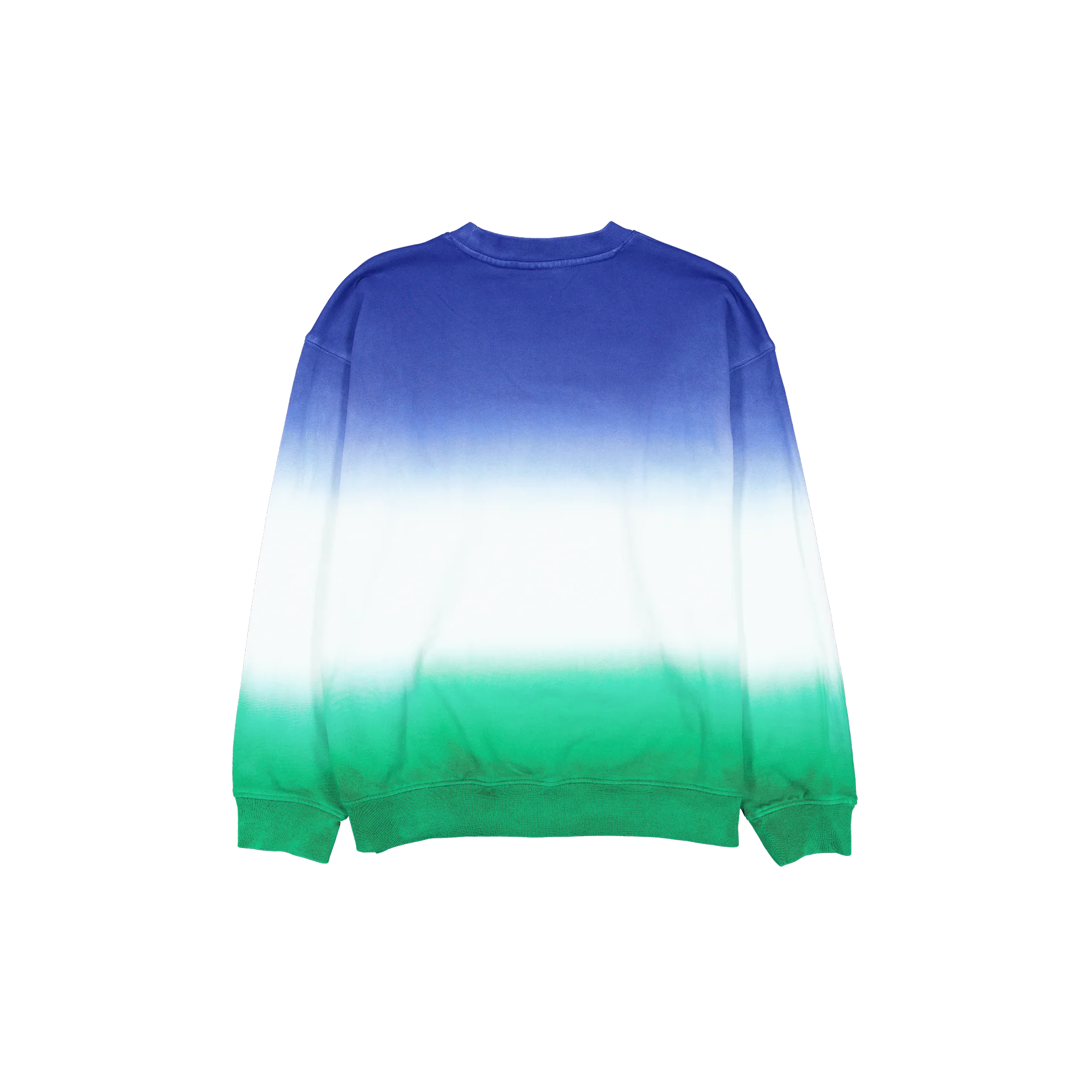 New Era Branded Kelly Green Dip Dye Crewneck - Image 2