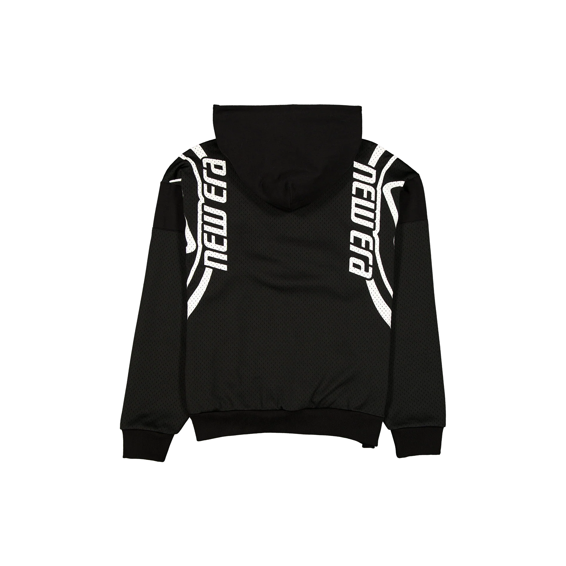 New Era Branded Mesh Combo Black Hoodie - Image 2