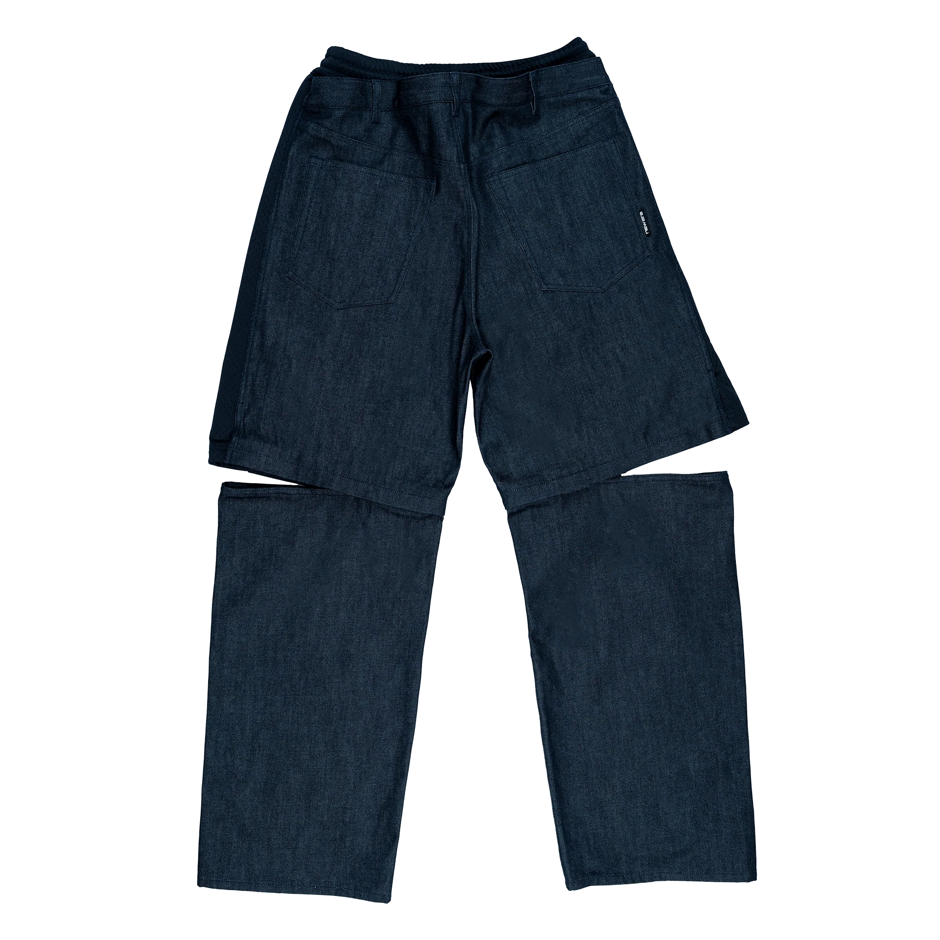 New Era Branded Mutation Mesh Navy Denim Jeans - Image 2