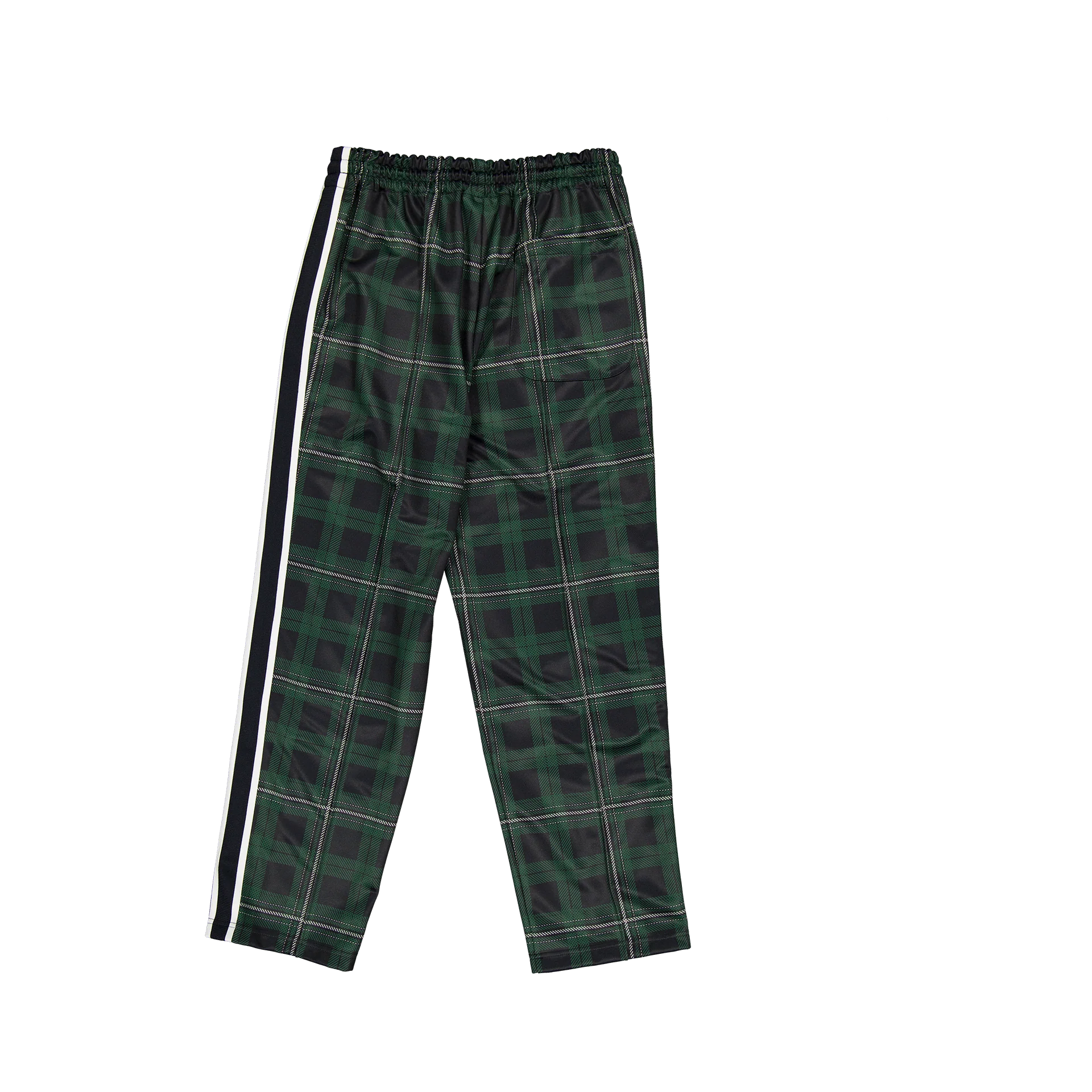 New Era Branded Plaid Navy Track Pants - Image 2