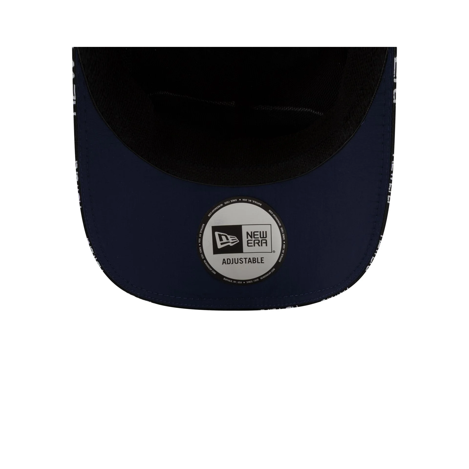 New Era Branded Wavy Dark Royal Runner Strapback Hat - Image 7