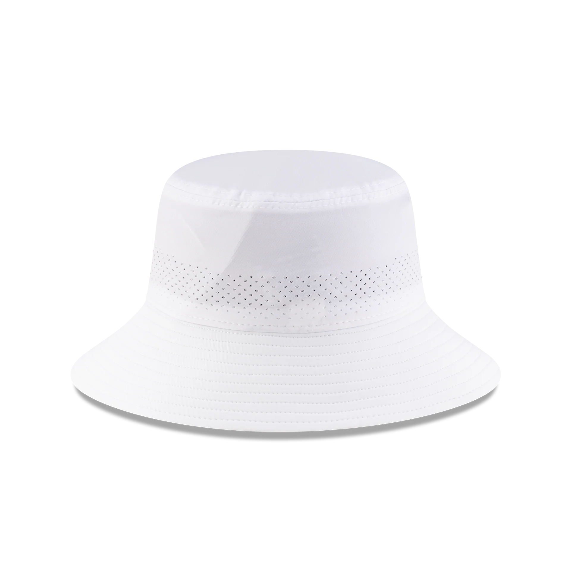 New Era Branded White Golf Stretch Bucket Hat - Image 2