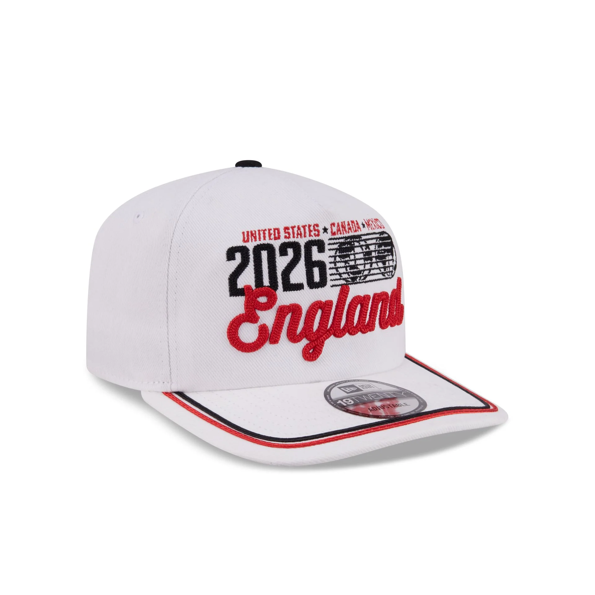 New Era Cap 2026 England Soccer Textured Wordmark 19TWENTY Adjustable Hat - Image 3