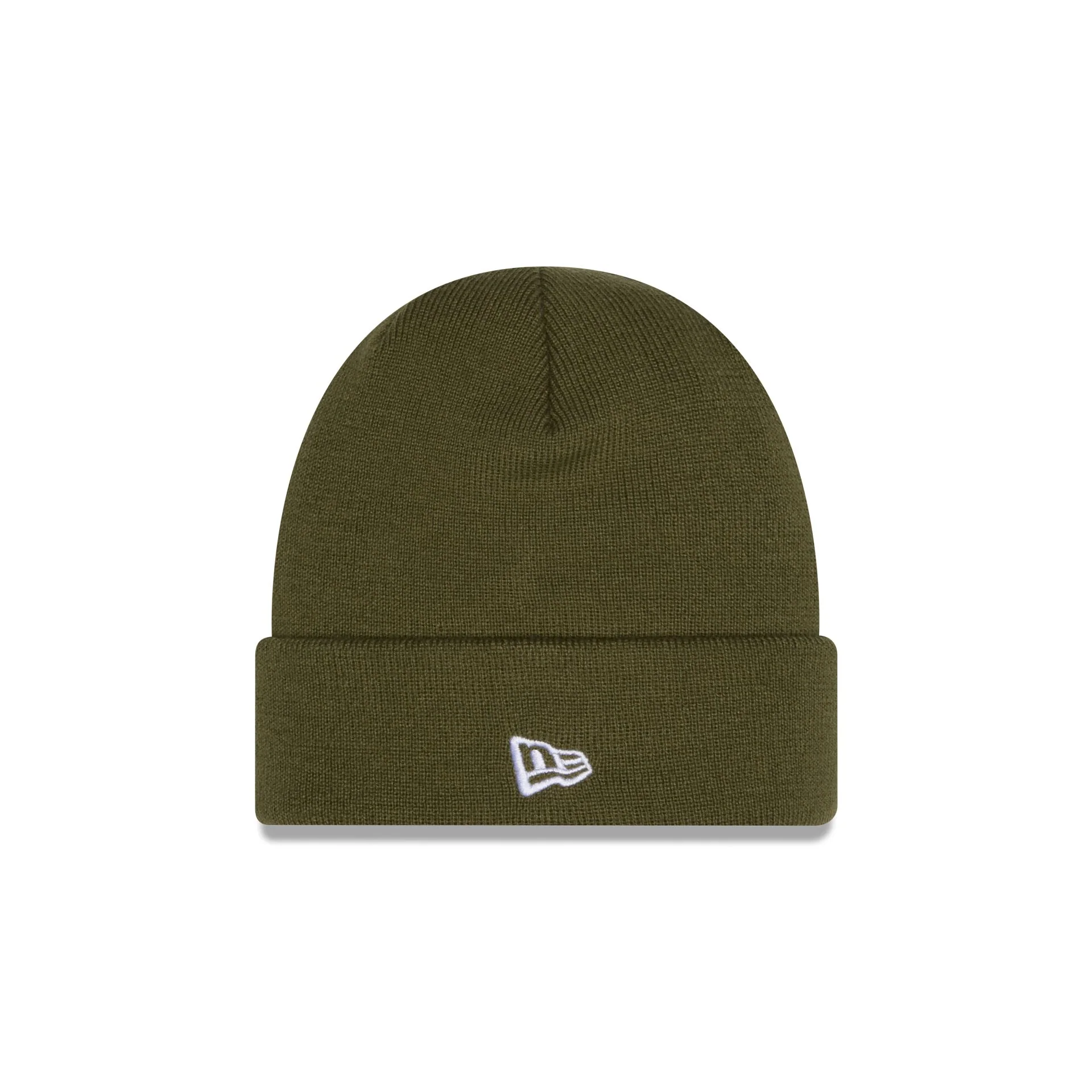 New Era Cap Basic Olive Green Knit Beanie Hat - Image 2