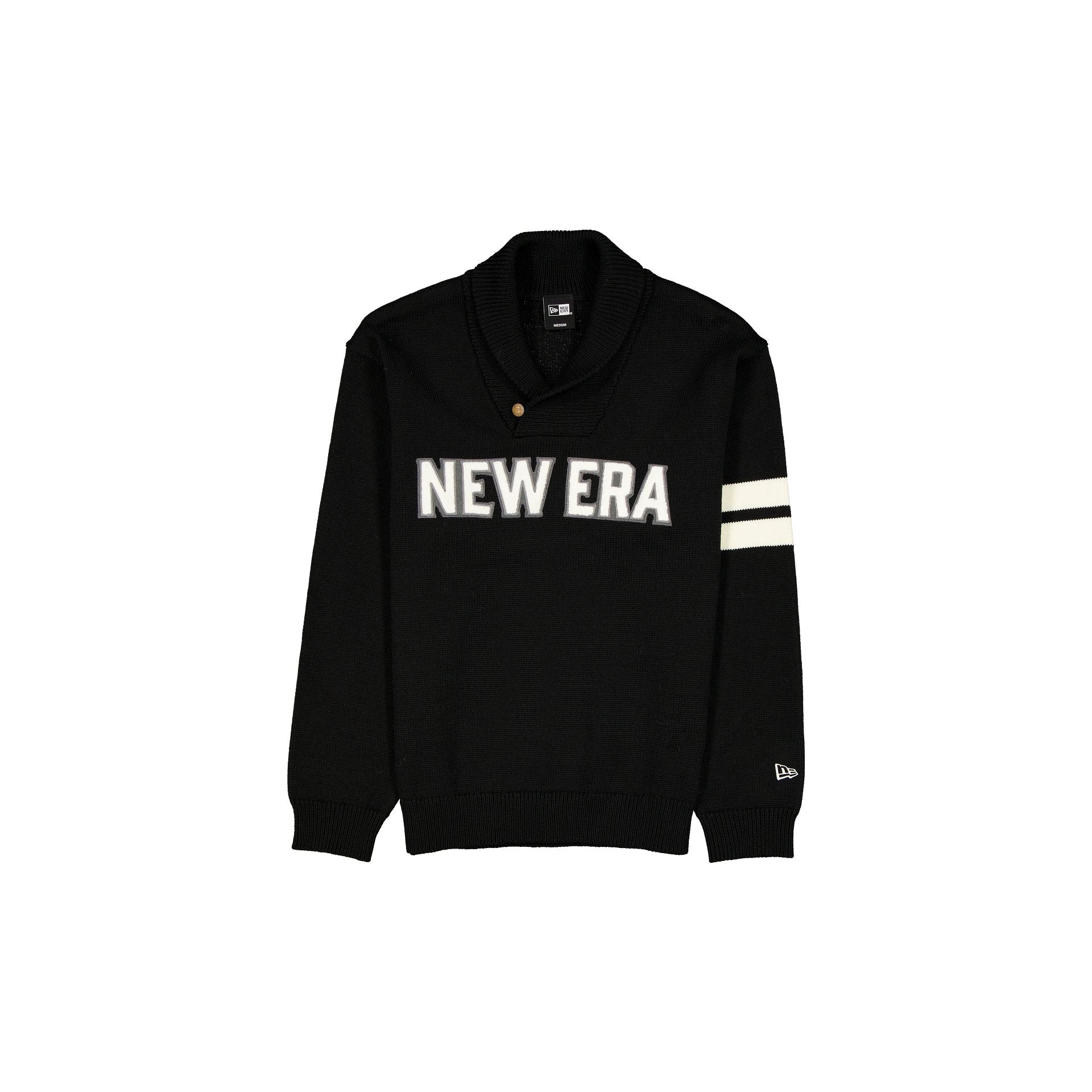 New Era Cap Black Shawl Sweater - Image 2