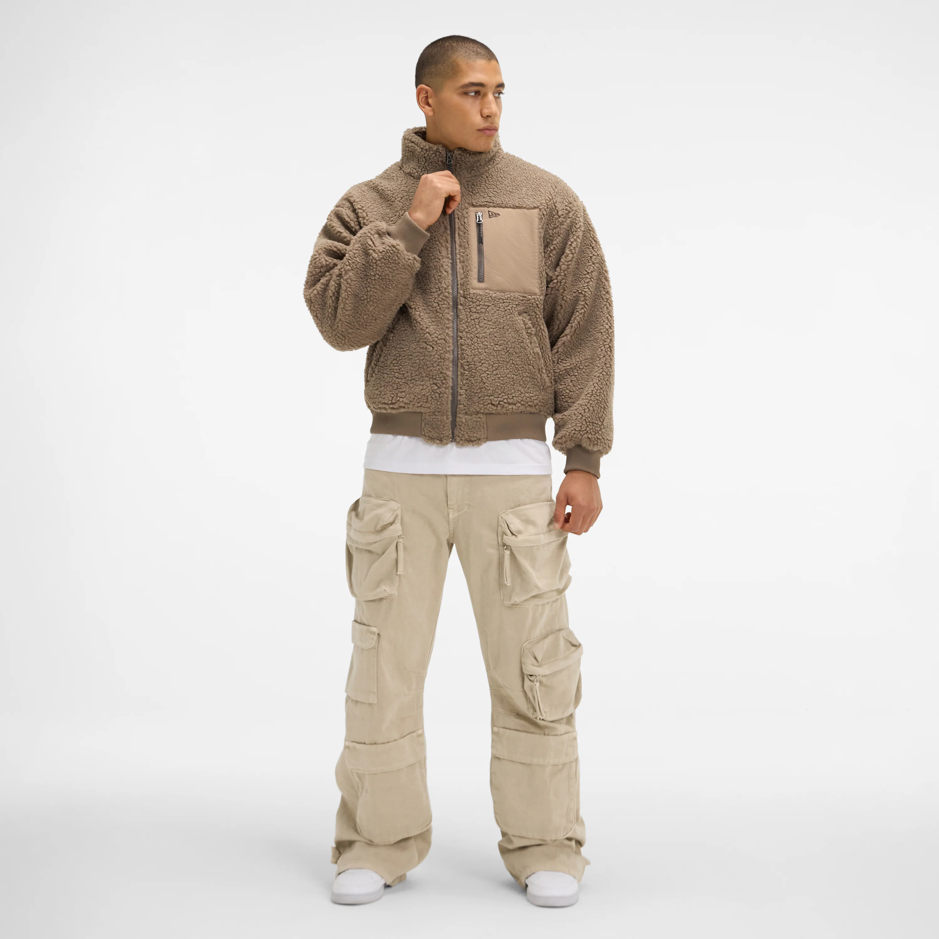 New Era Cap Brown Boa Jacket - Image 6