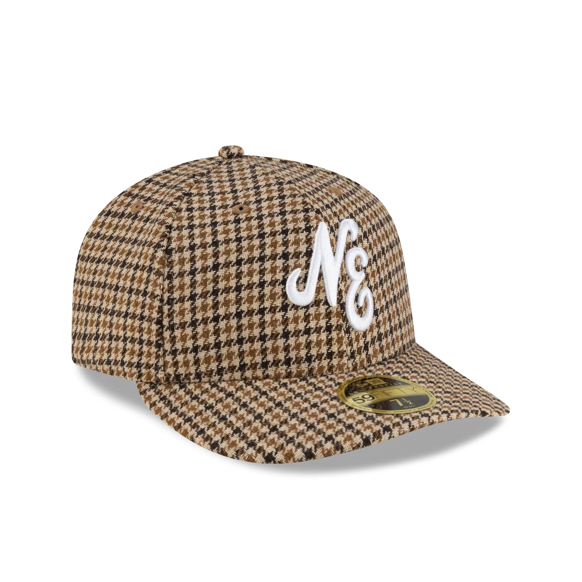 New Era Cap Camel Houndstooth Low Profile 59FIFTY Fitted Hat - Image 3