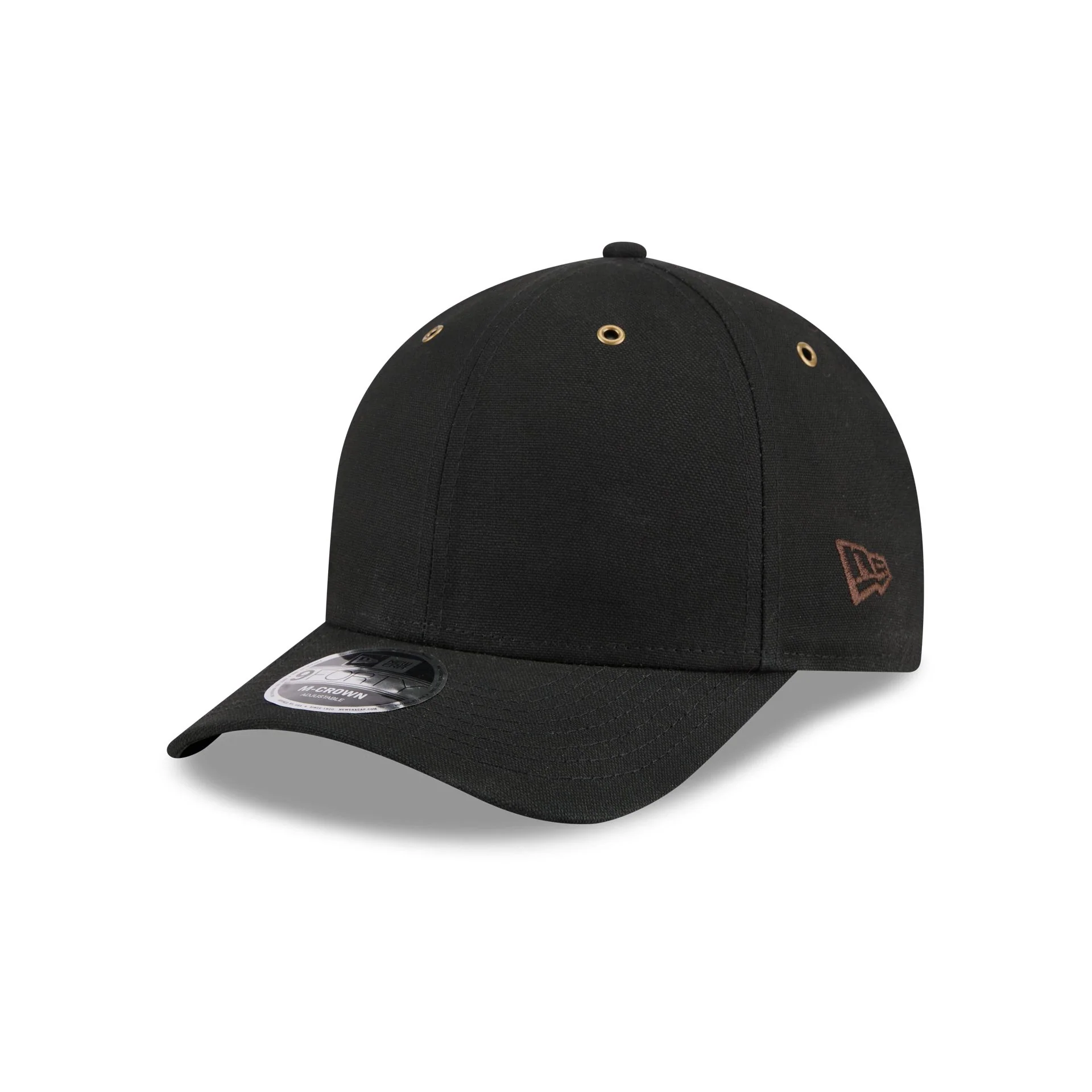 New Era Cap Canvas Black 9FORTY M-Crown Adjustable Hat