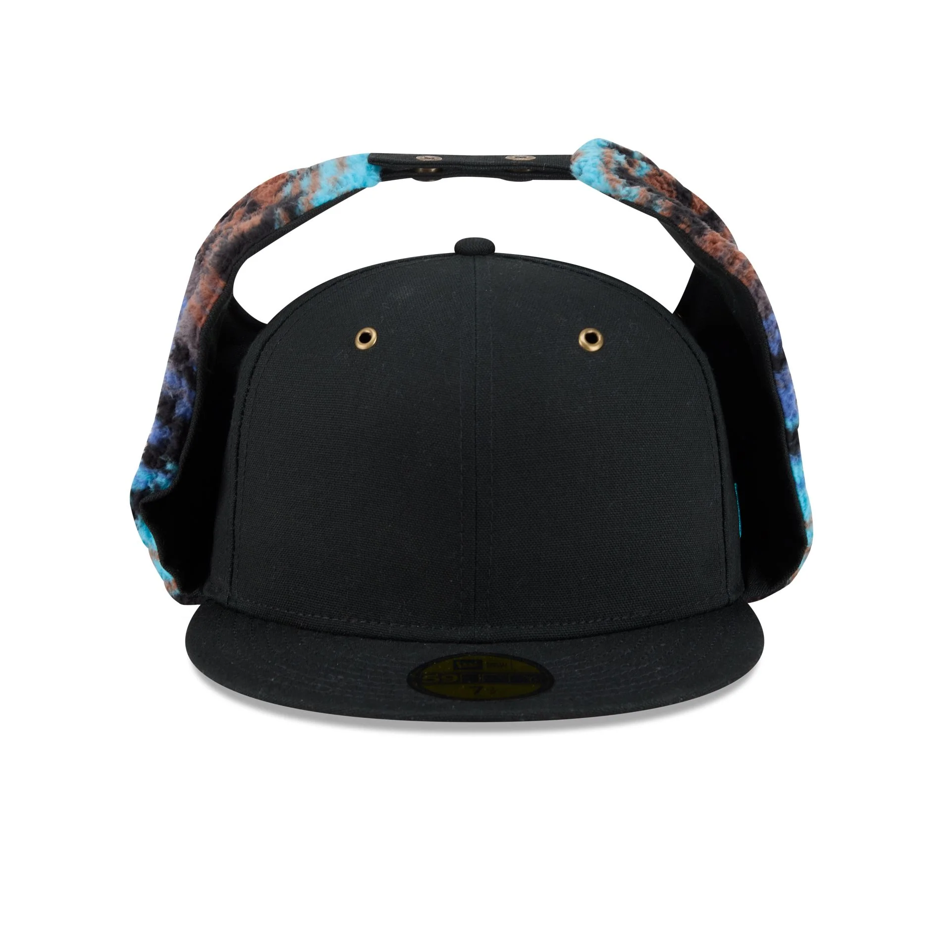 New Era Cap Canvas Black Dog Ear 59FIFTY Fitted Hat - Image 3