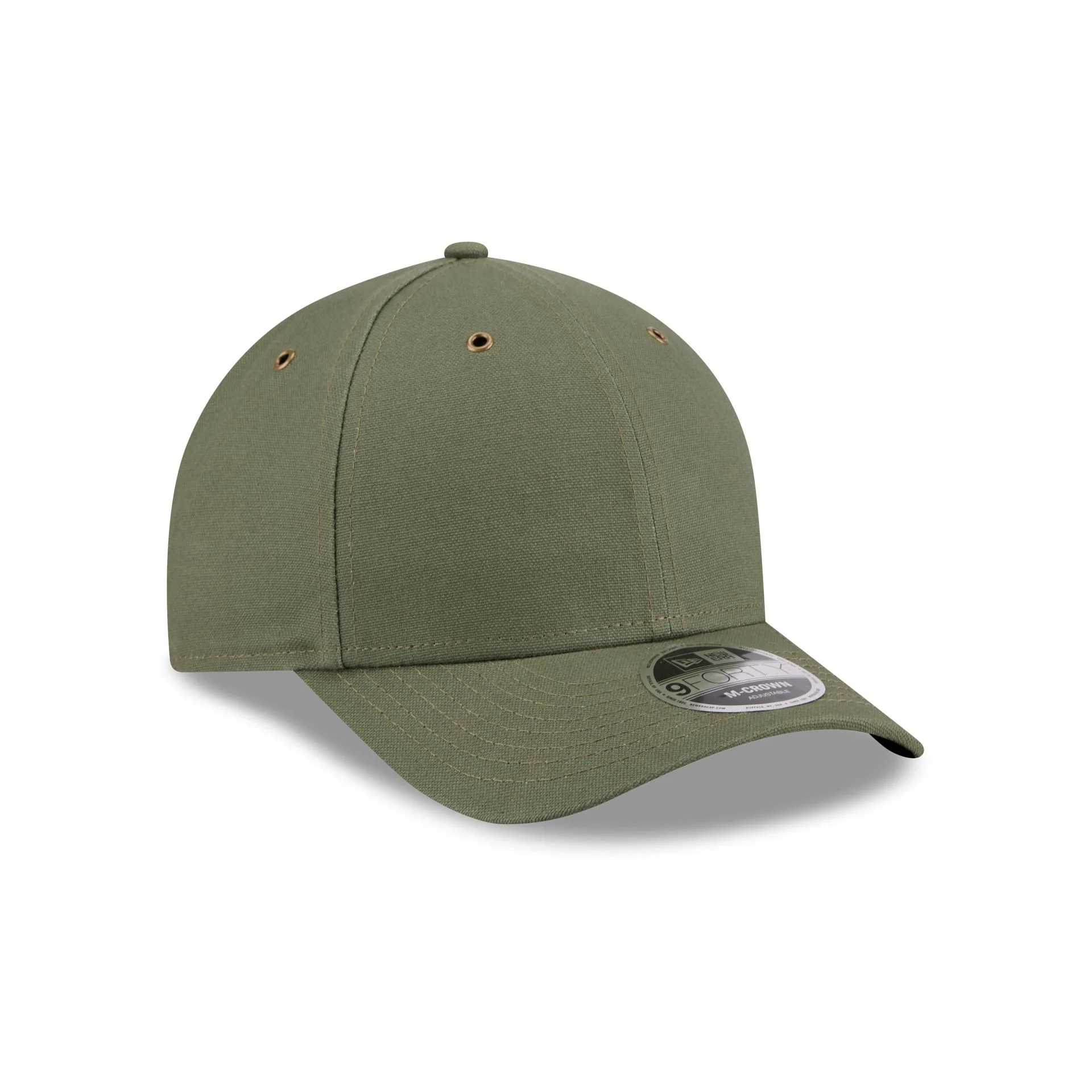 New Era Cap Canvas Olive 9FORTY M-Crown Adjustable Hat - Image 3