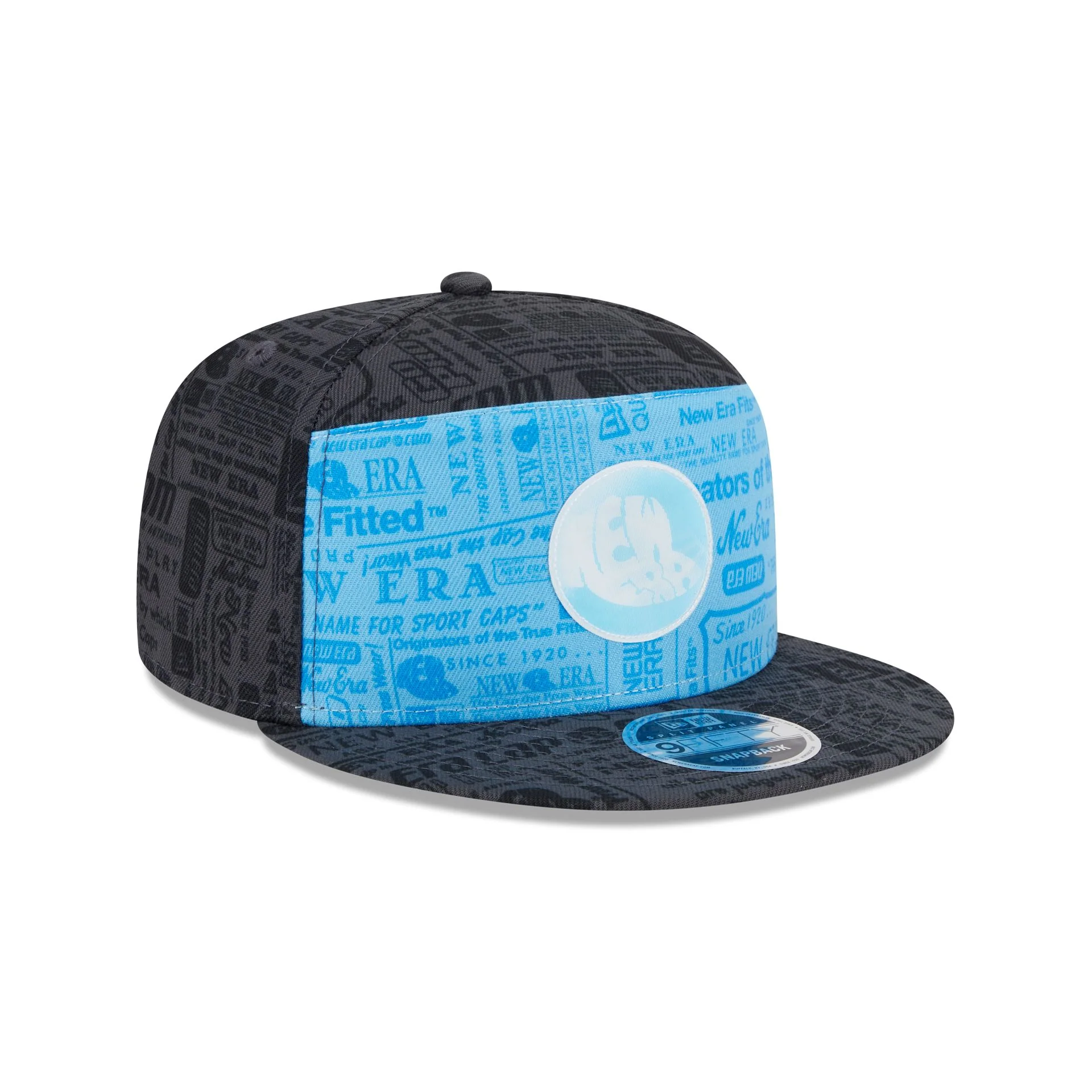 New Era Cap Cerulean Blue Split Panel 9FIFTY Snapback - Image 3
