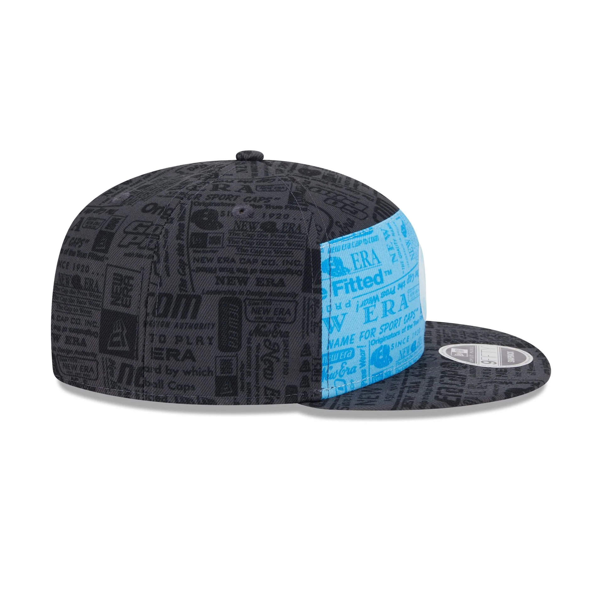 New Era Cap Cerulean Blue Split Panel 9FIFTY Snapback - Image 5