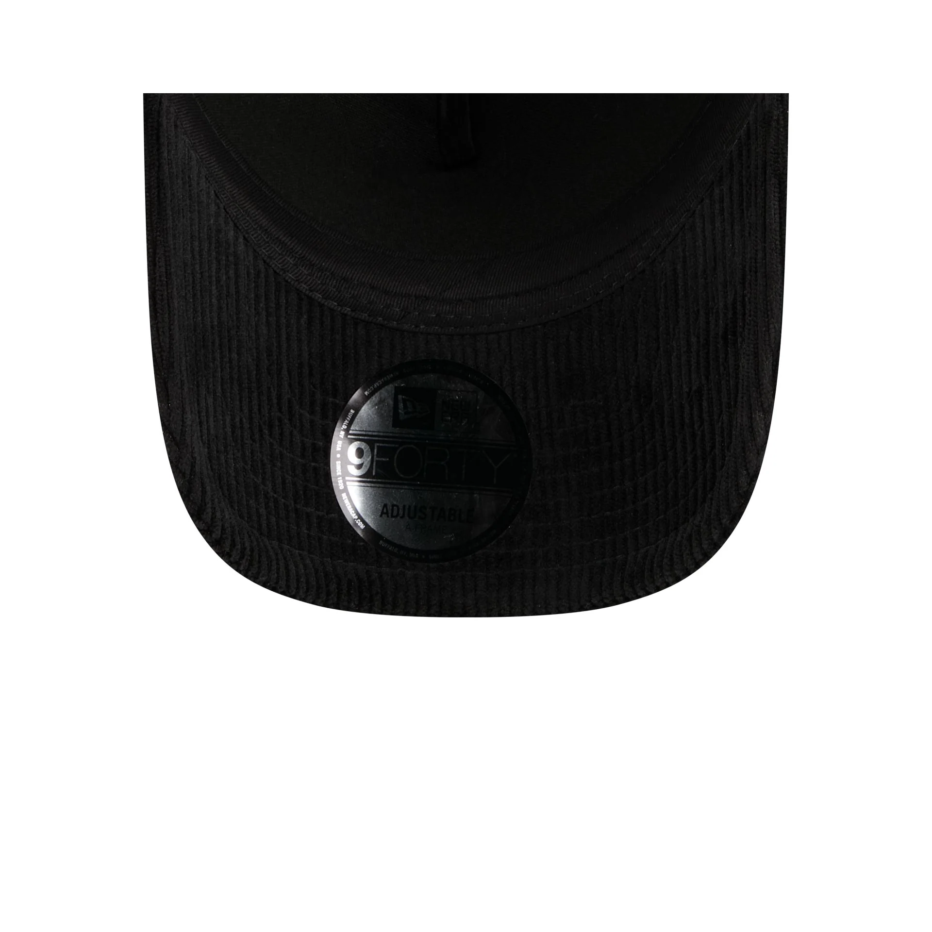 New Era Cap Corduroy Black 9FORTY A-Frame Trucker Hat - Image 7