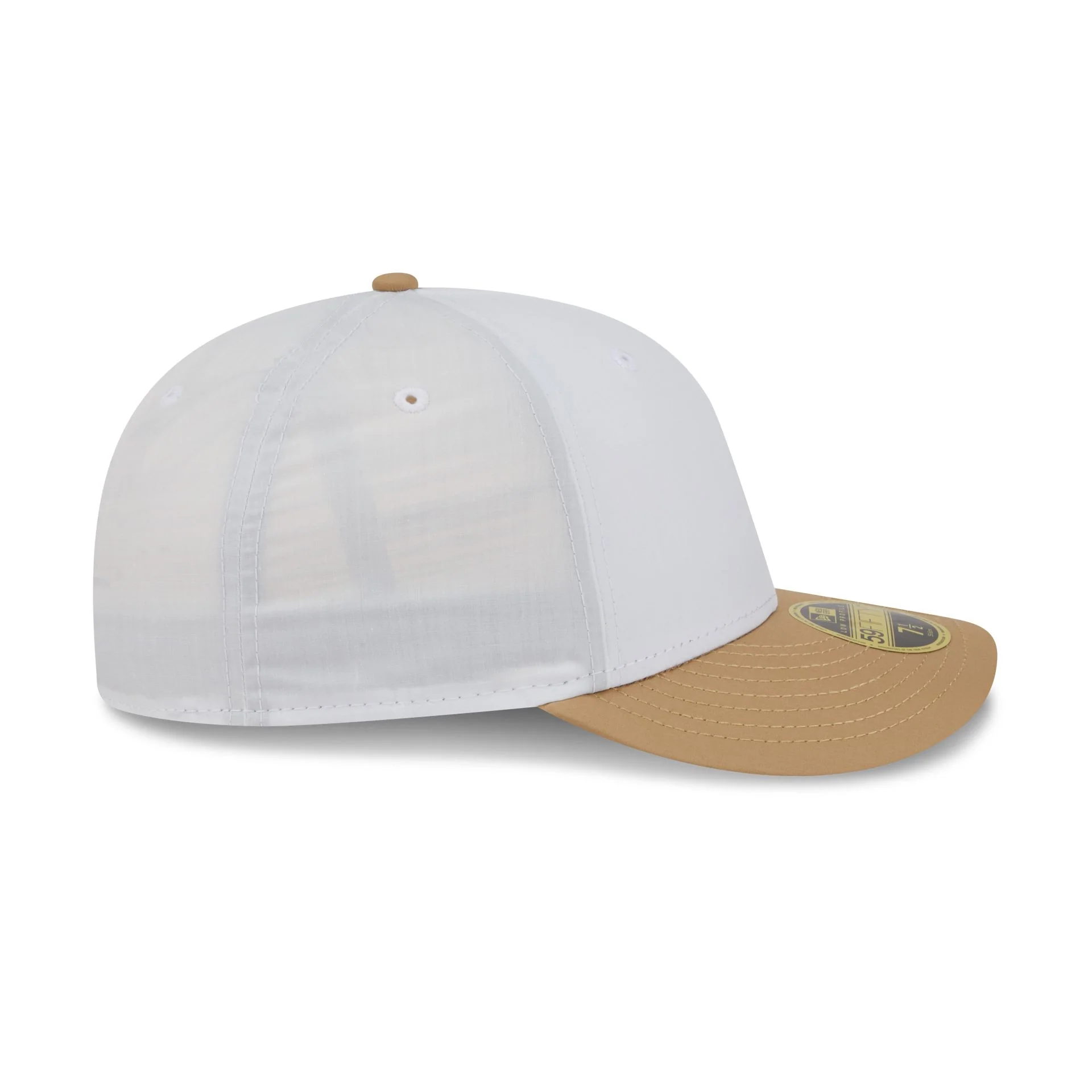 New Era Cap Cotton Nylon Tan Visor Low Profile 59FIFTY Fitted Hat - Image 5